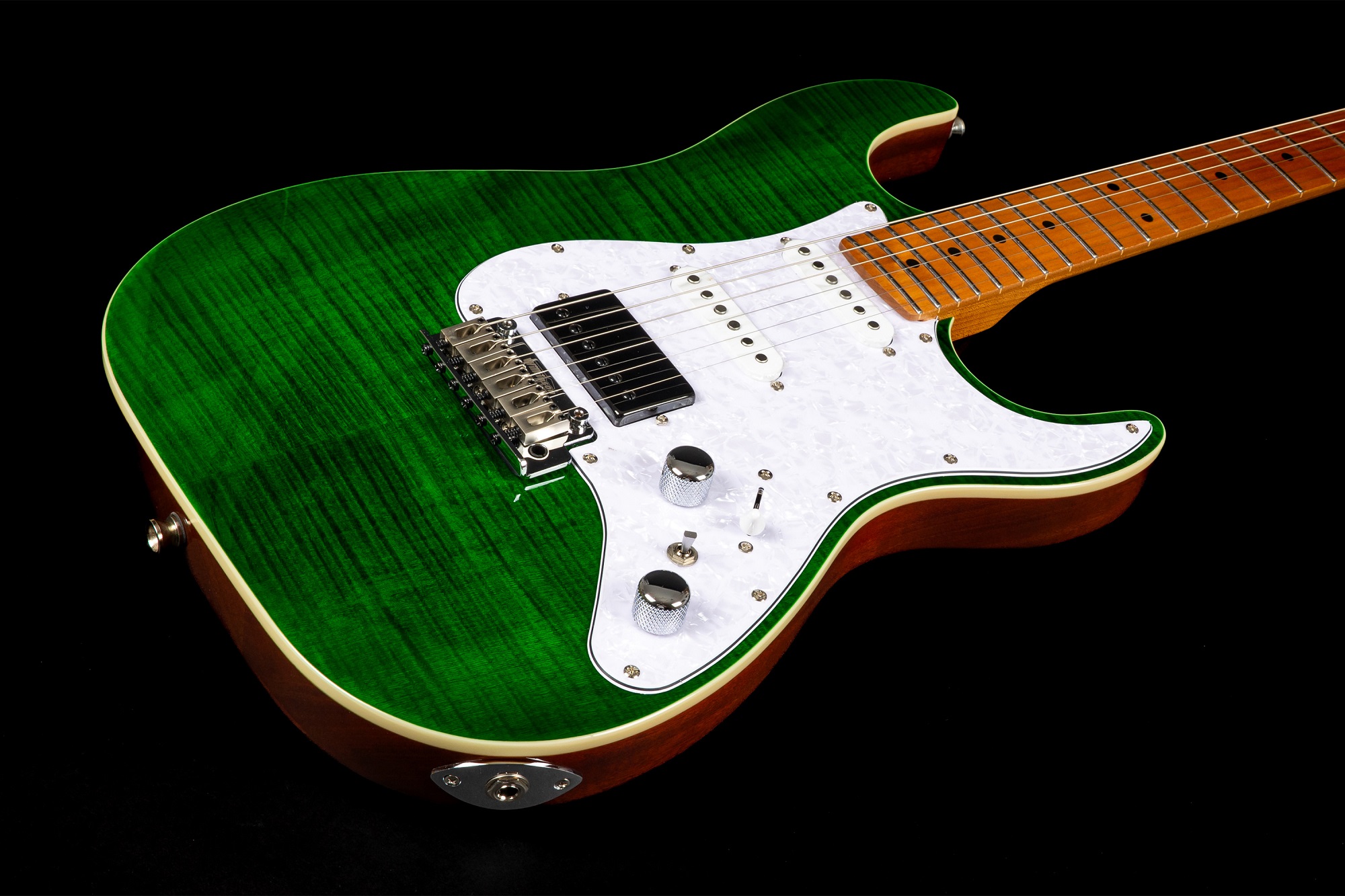 JS-600 TGR E-Gitarre Transparent Green