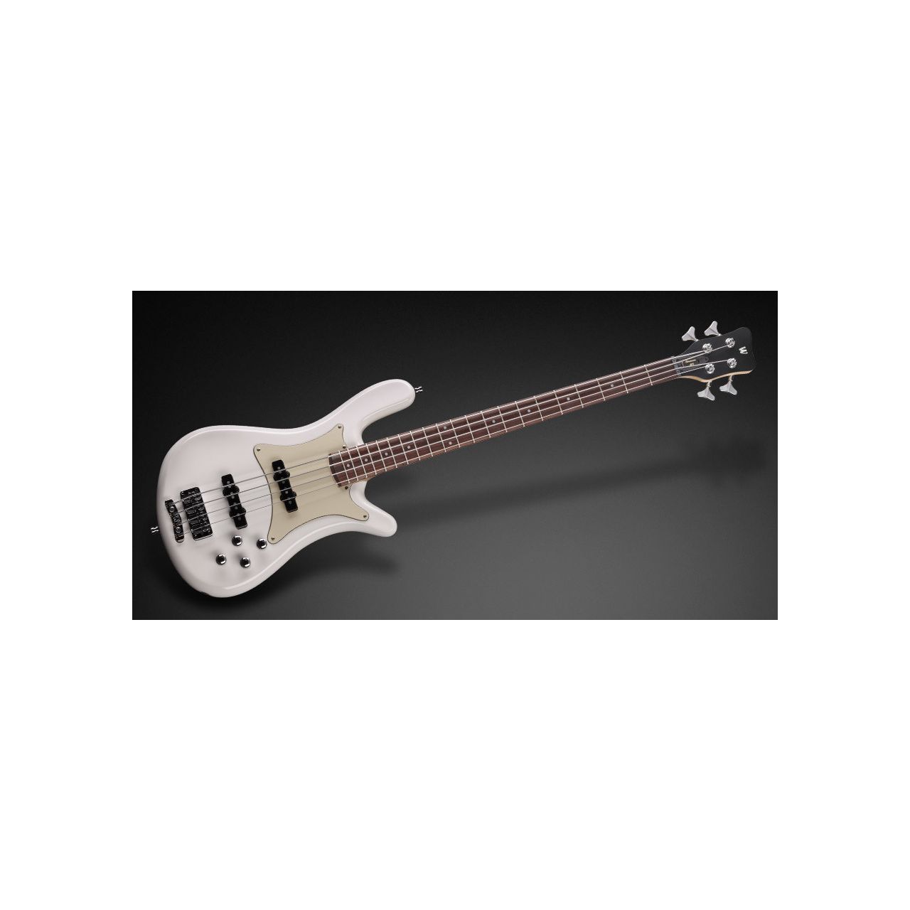 Teambuilt Pro Series Streamer CV, 4-String - Solid Creme White High Polish