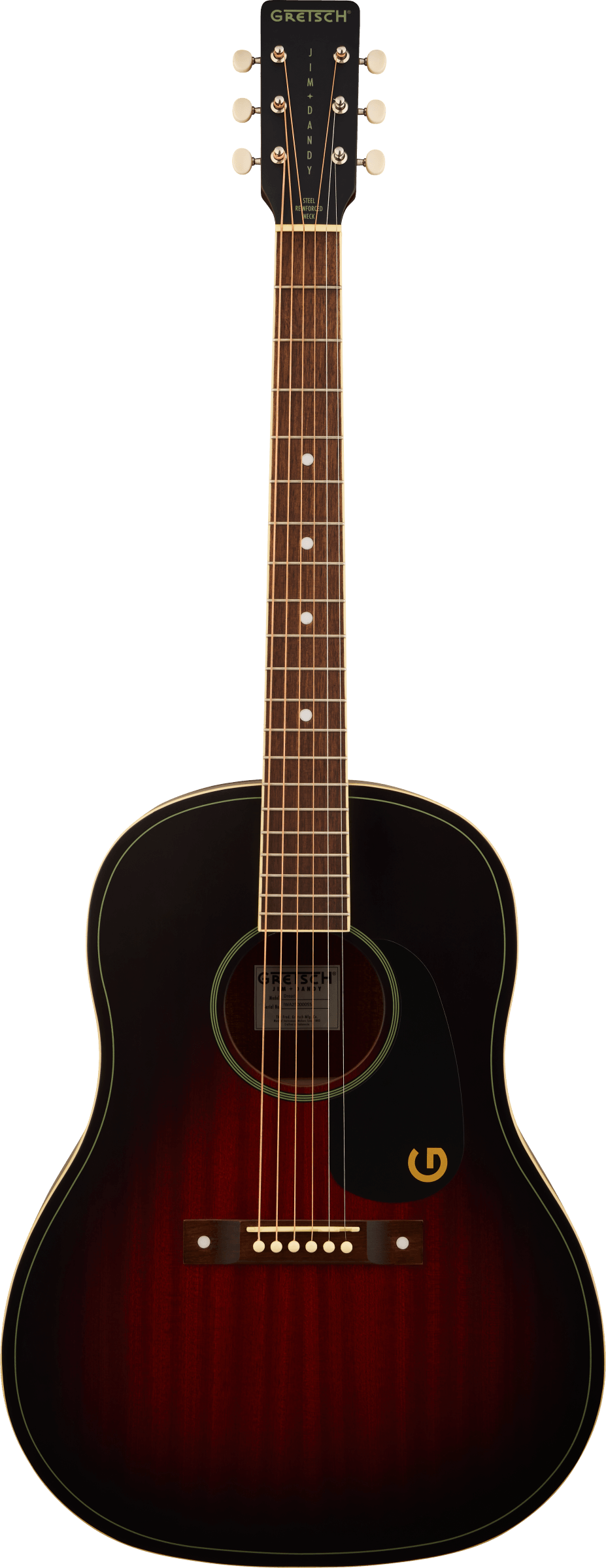 Jim Dandy Dreadnought Deep  Cherry Burst