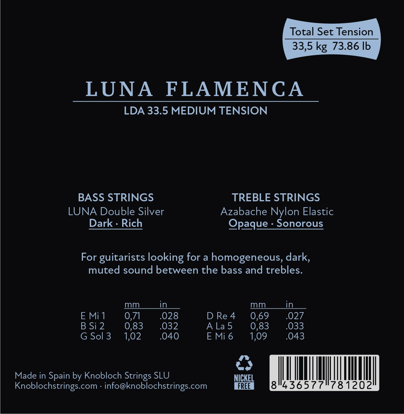 Luna Flamenca Line LDA33.5, Medium Tension