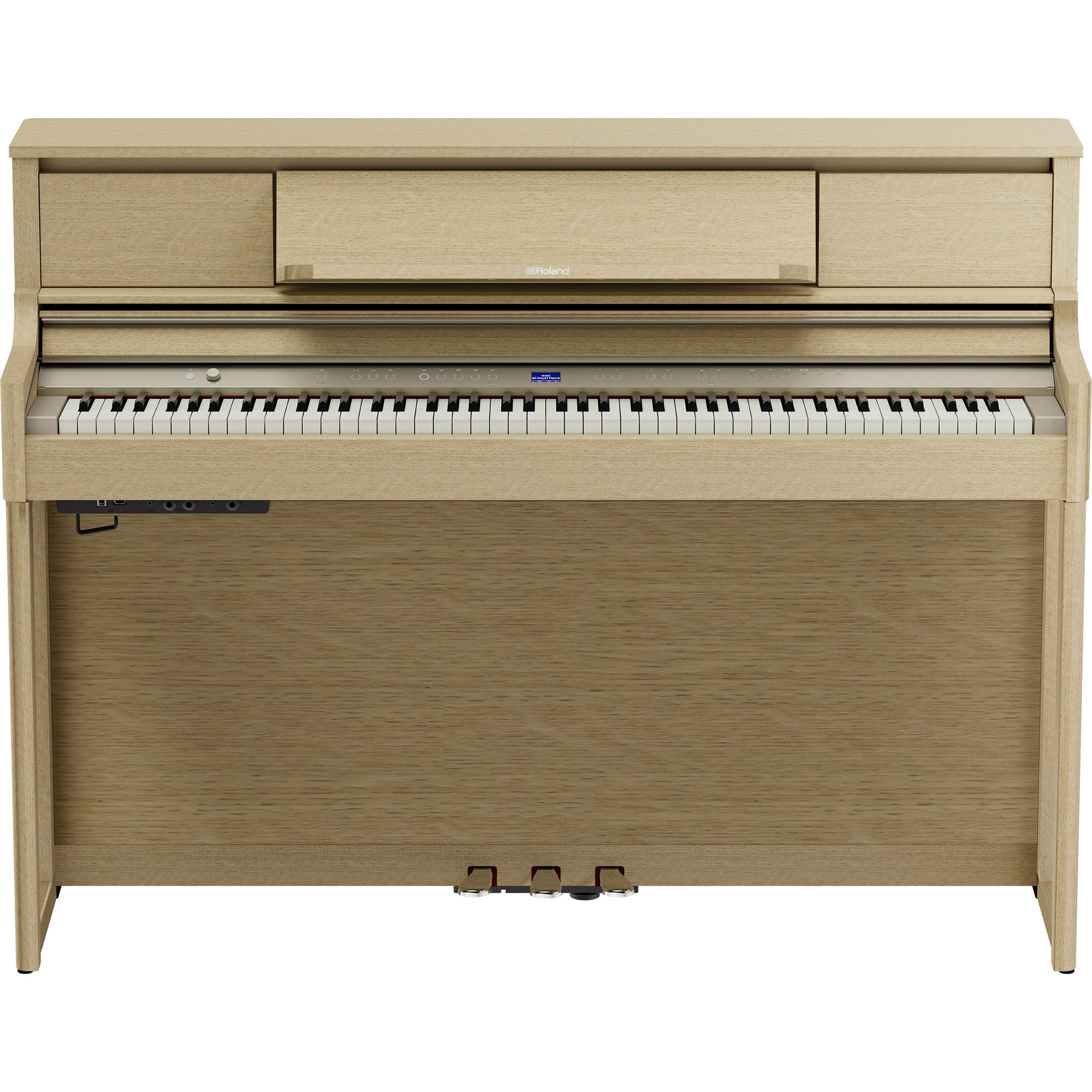 Roland LX-5 LA Digitalpiano – Vorderansicht in heller Eiche