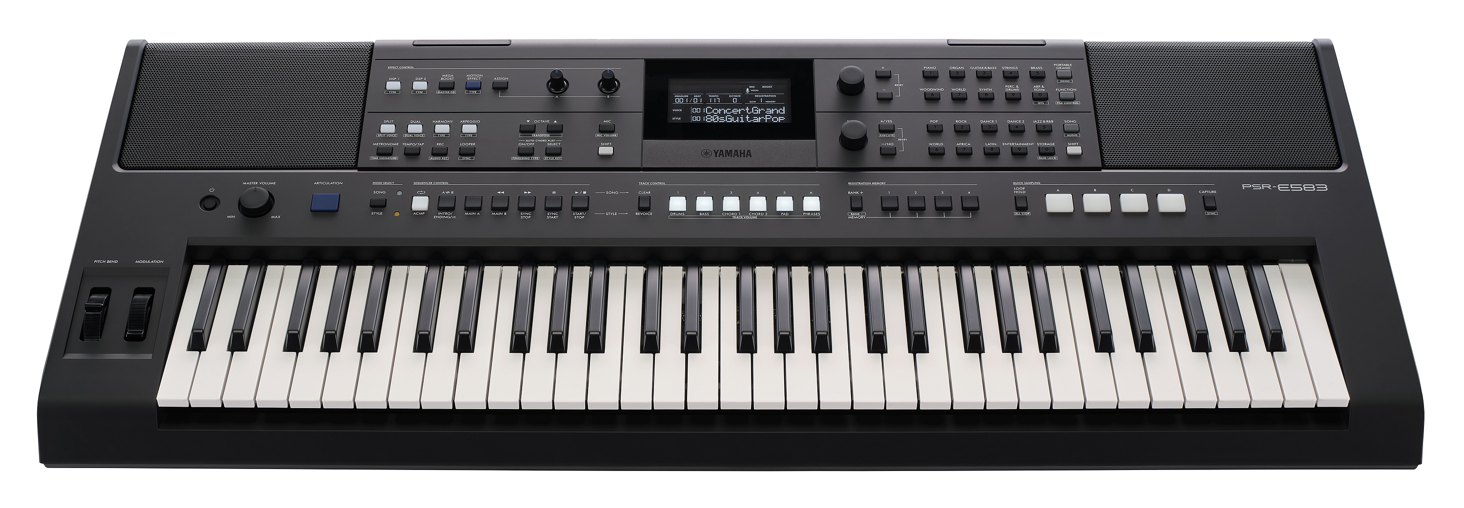 Yamaha PSR-E583 Vorderansicht