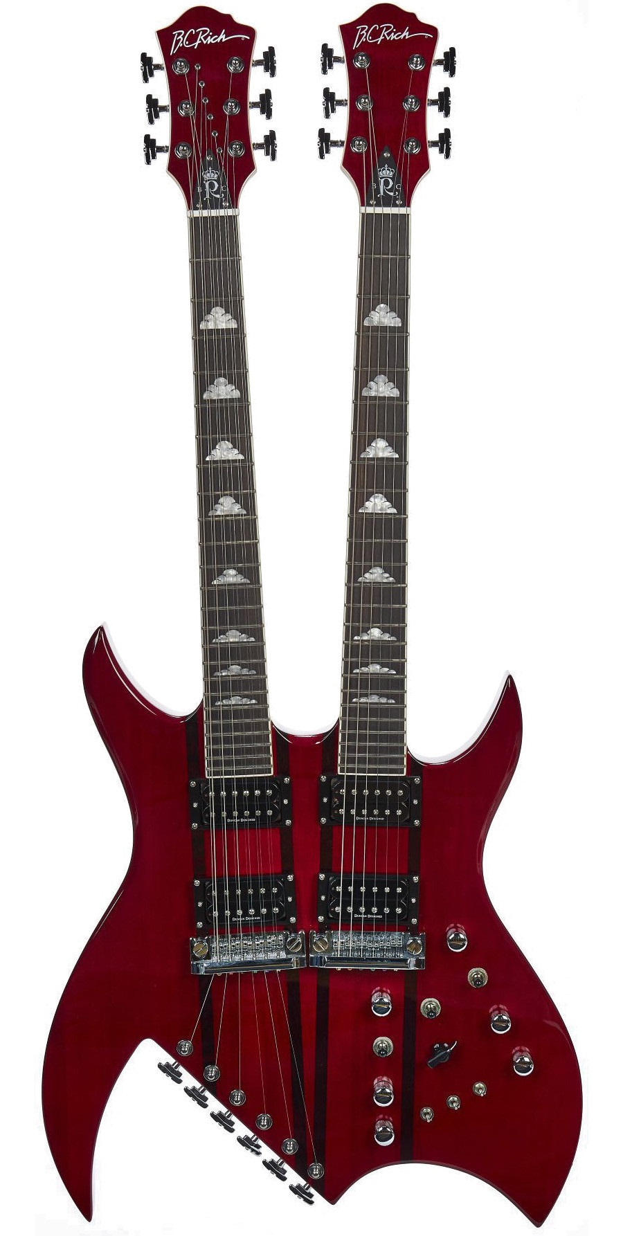 Rich B Legacy Double Neck - Trans Red Rich B Legacy Double Neck - Trans Red