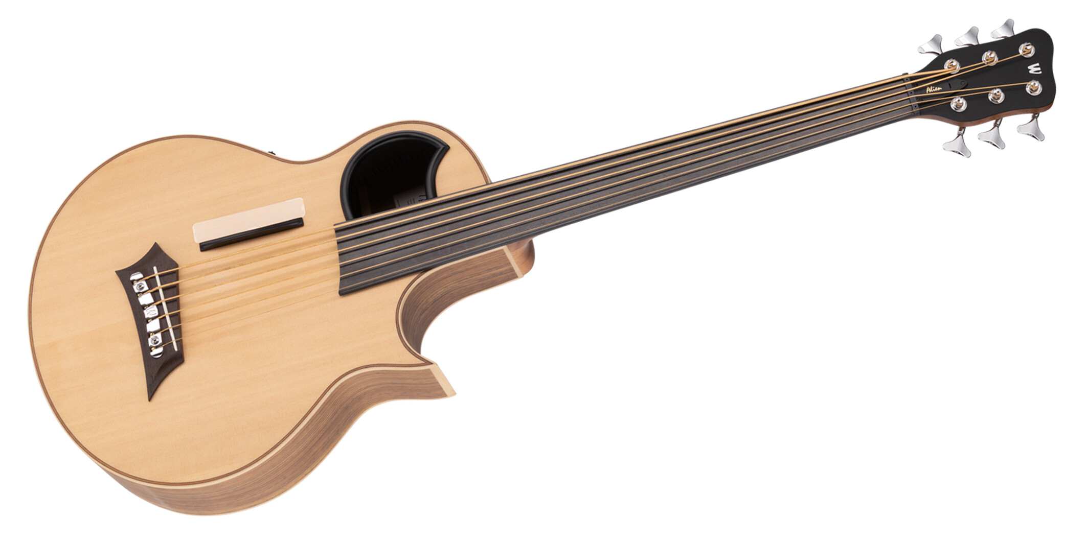 Alien 6 Natural 6-String Acoustic Bass Fretless (B-Stock)