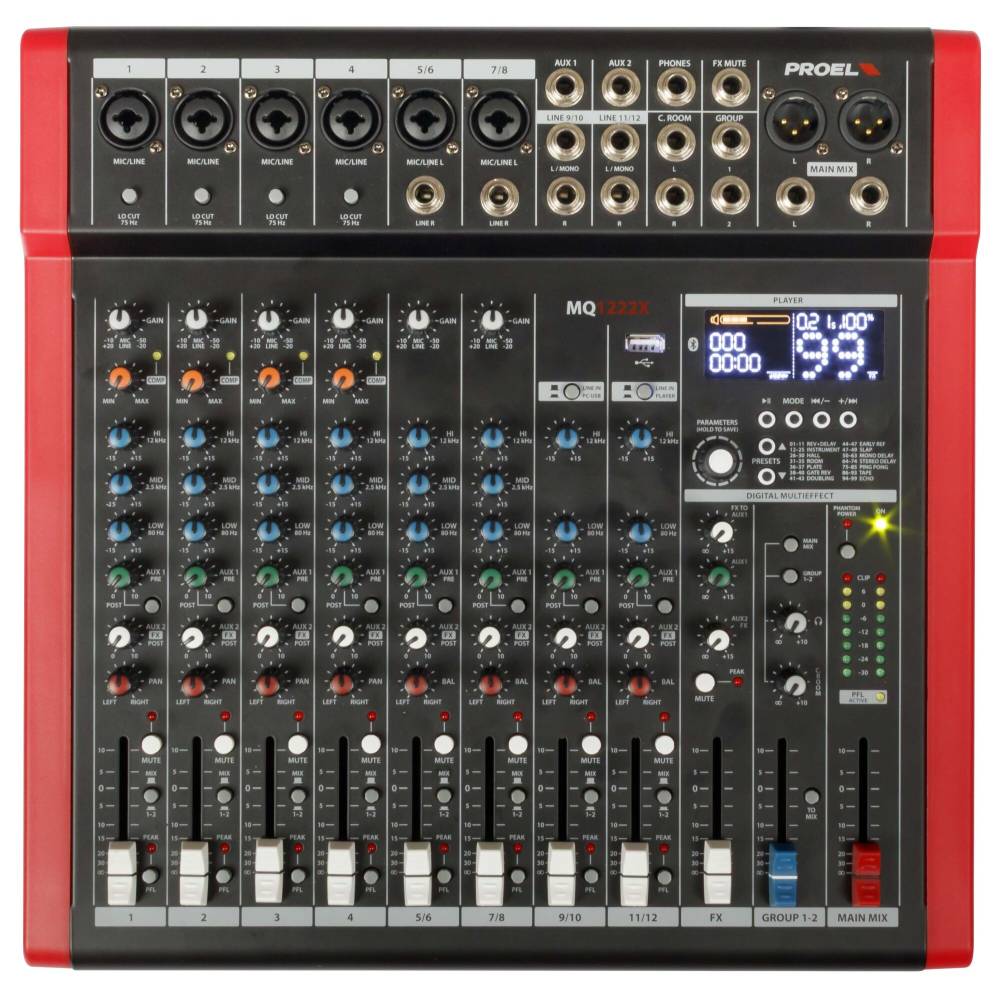 MQ1222X - 12 Kanal Analog Mixer