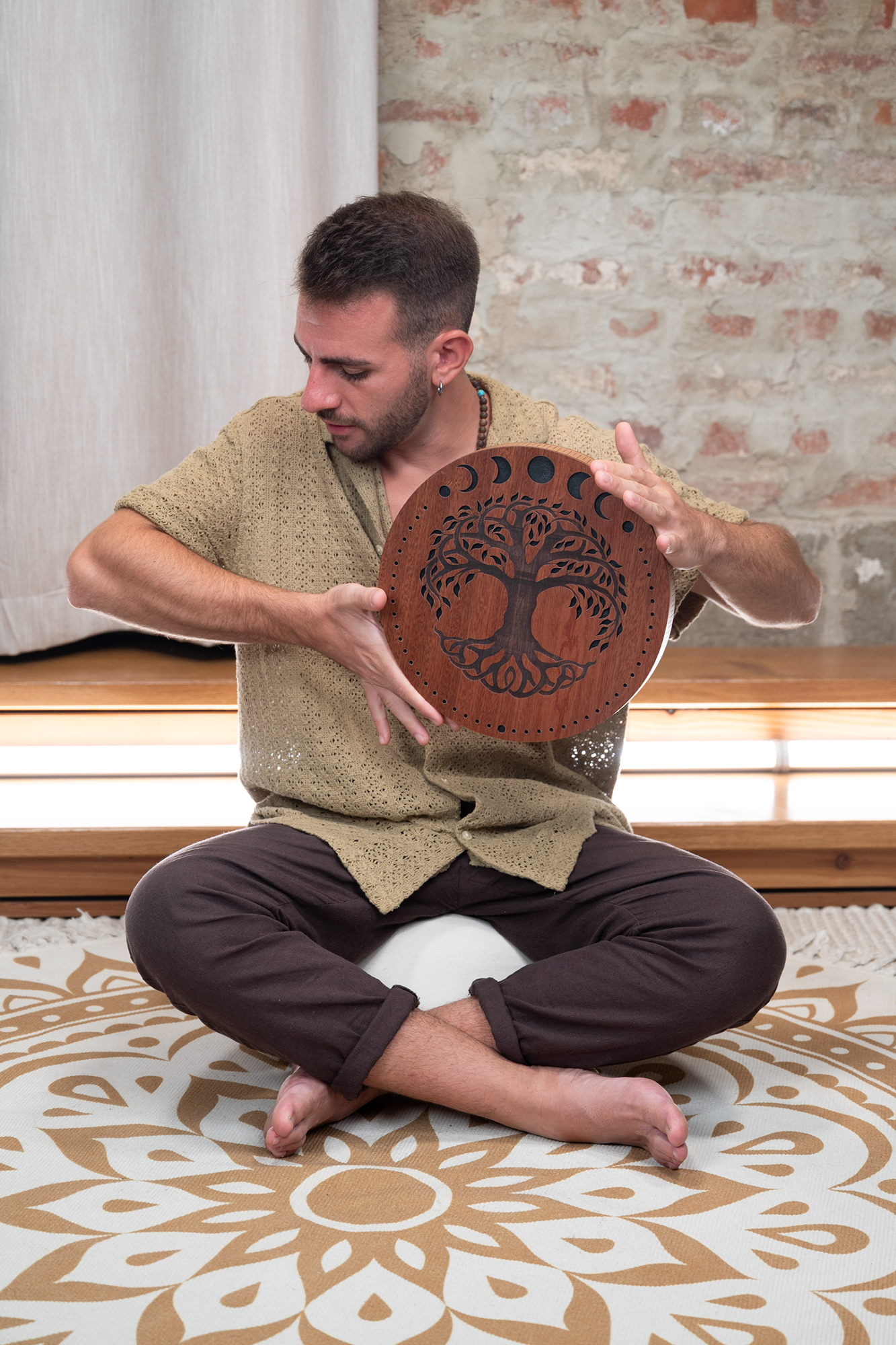 Rain Disk Mondphasen Lebensbaum 12"