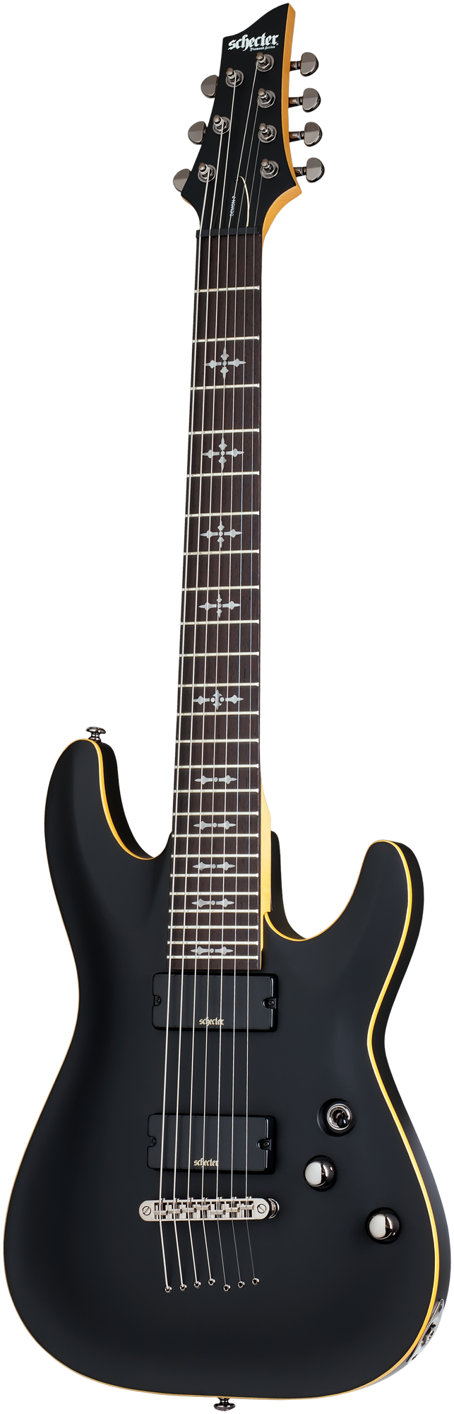 Demon 7 Aged Black Satin E-Gitarre