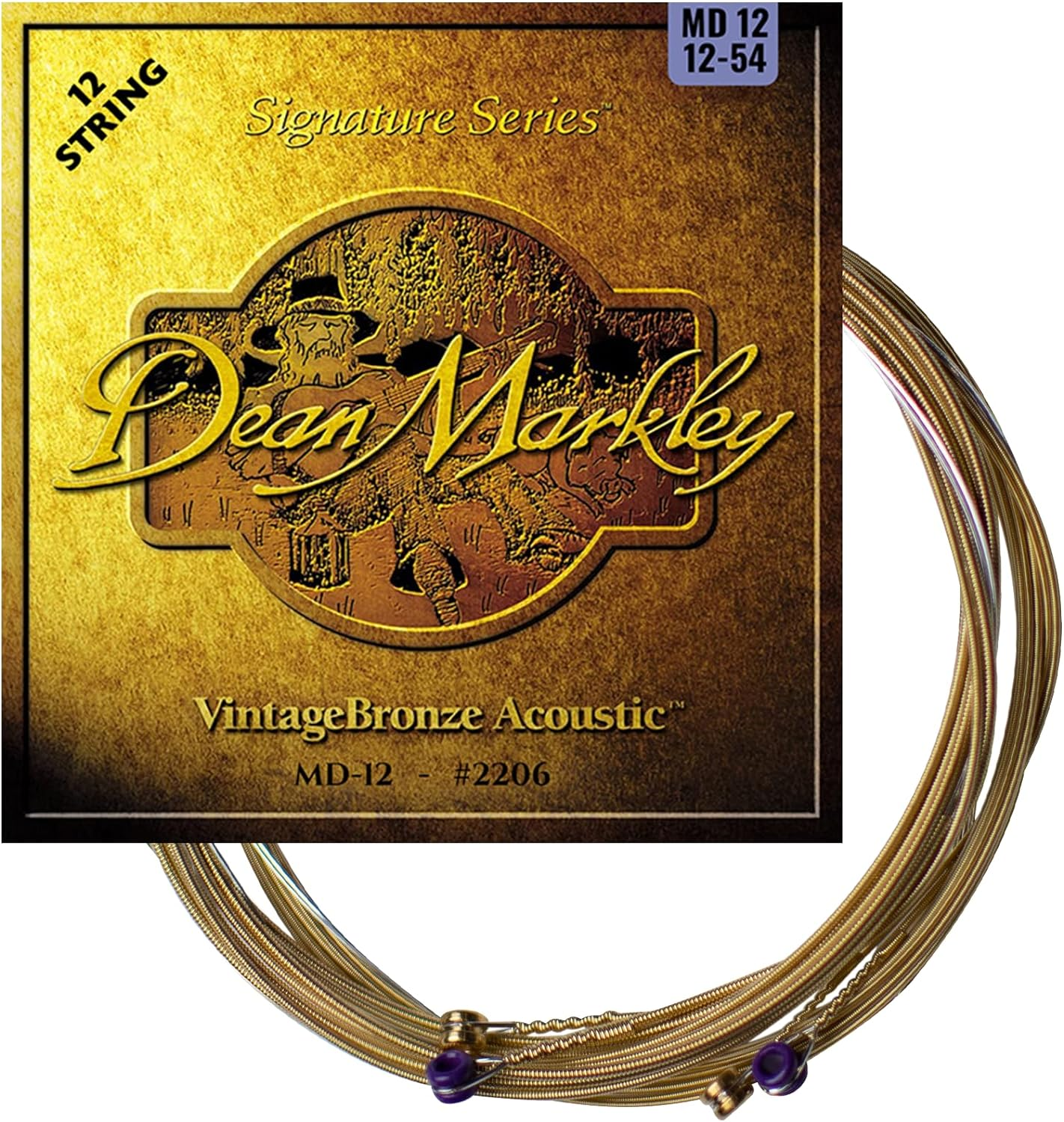 VintageBronze Signature - 2206 - Acoustic Guitar String Set, 12-String, Medium, .012-.054