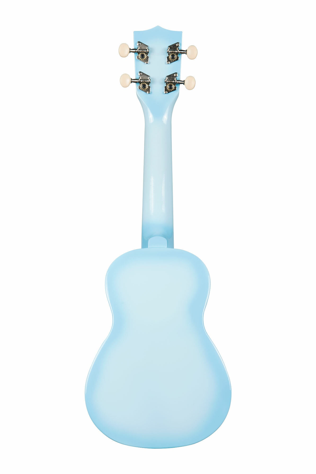Makala Dolphin MK-SD-LBLBURST - Light Blue Burst Soprano Dolphin Ukulele, with Tote Bag