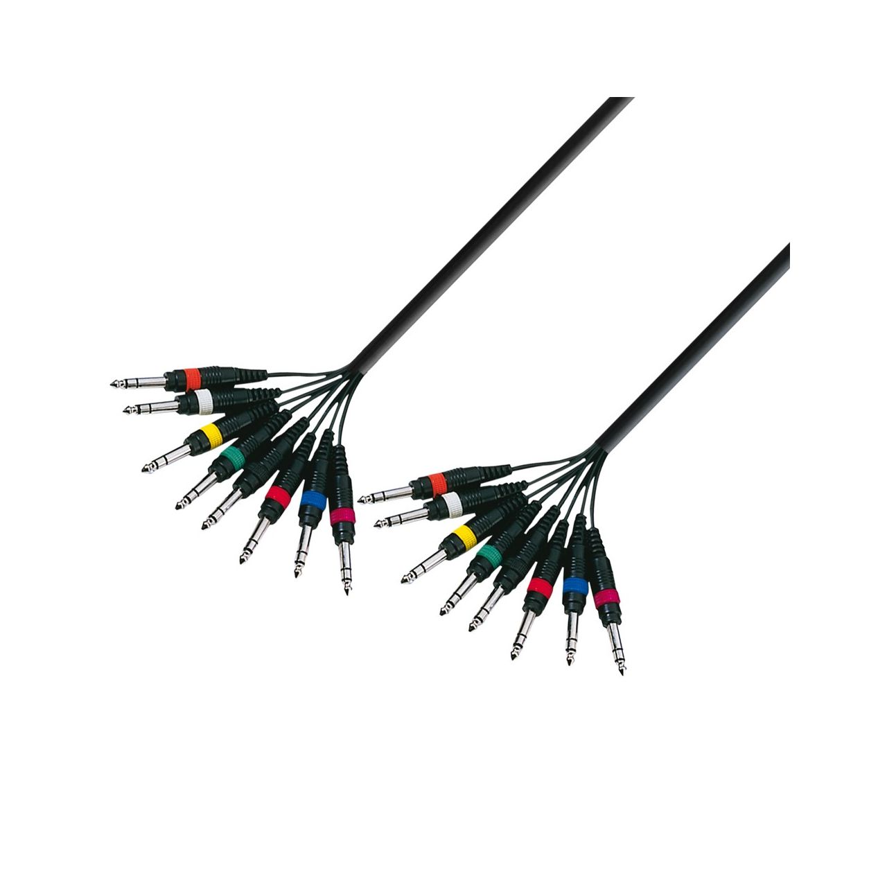 Multicore Kabel 8x6,3mm Klinke mono auf 8 x 6,3 mm Klinke mono 3 m