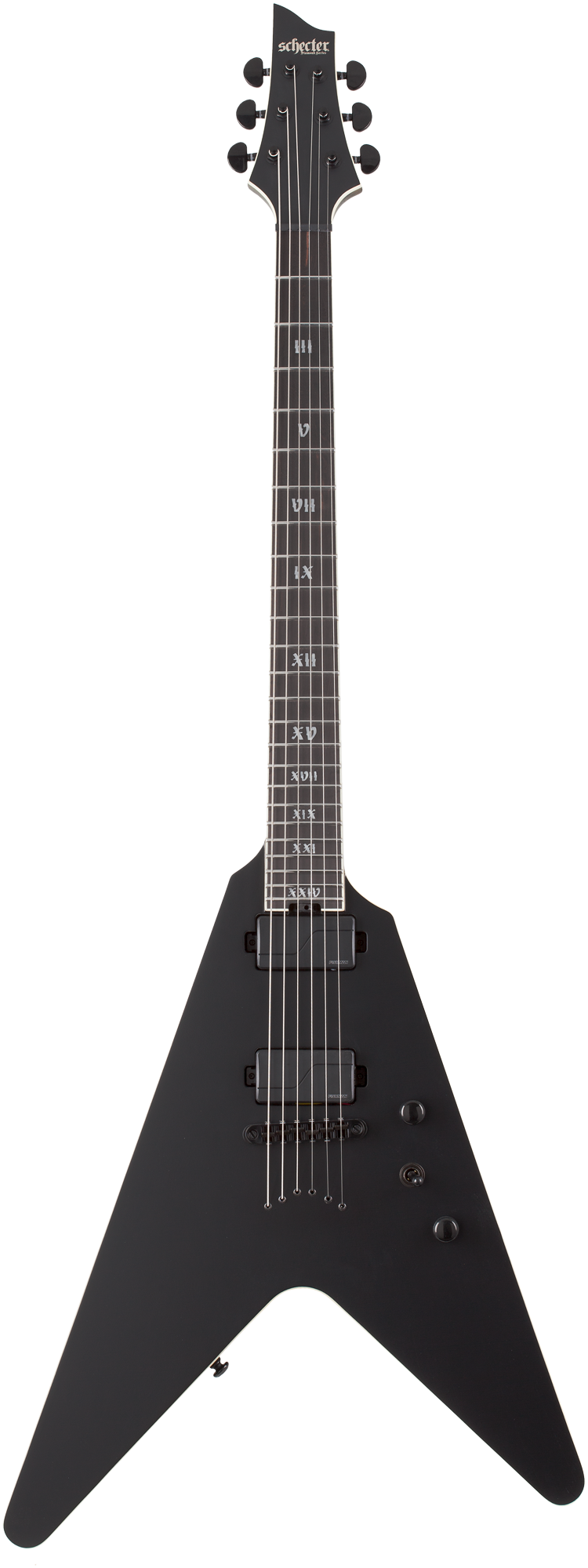 SLS Elite V-1 Evil Twin Satin Black E-Gitarre