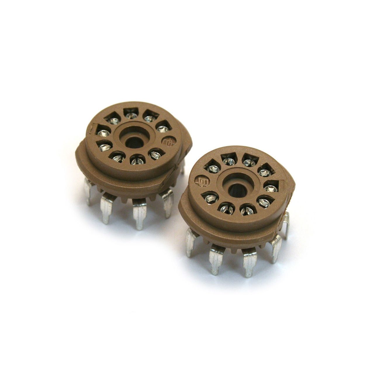 TUBE SOCKET 9 PIN PCB MOUNT 2 Stk.