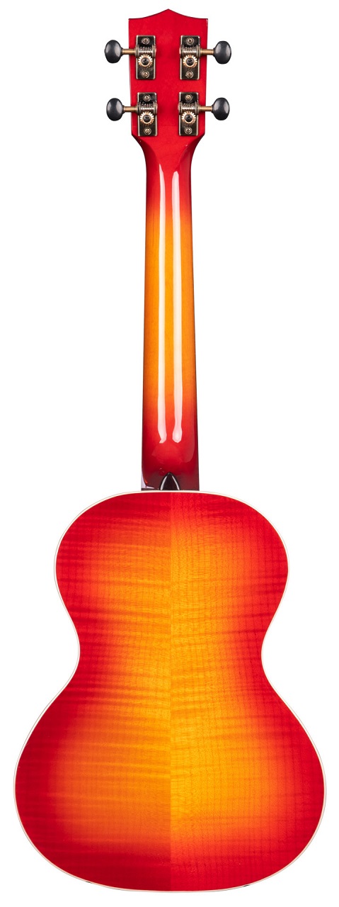 KA-FMCB-T - Gloss Flame Maple Cherry Burst Tenor Ukulele