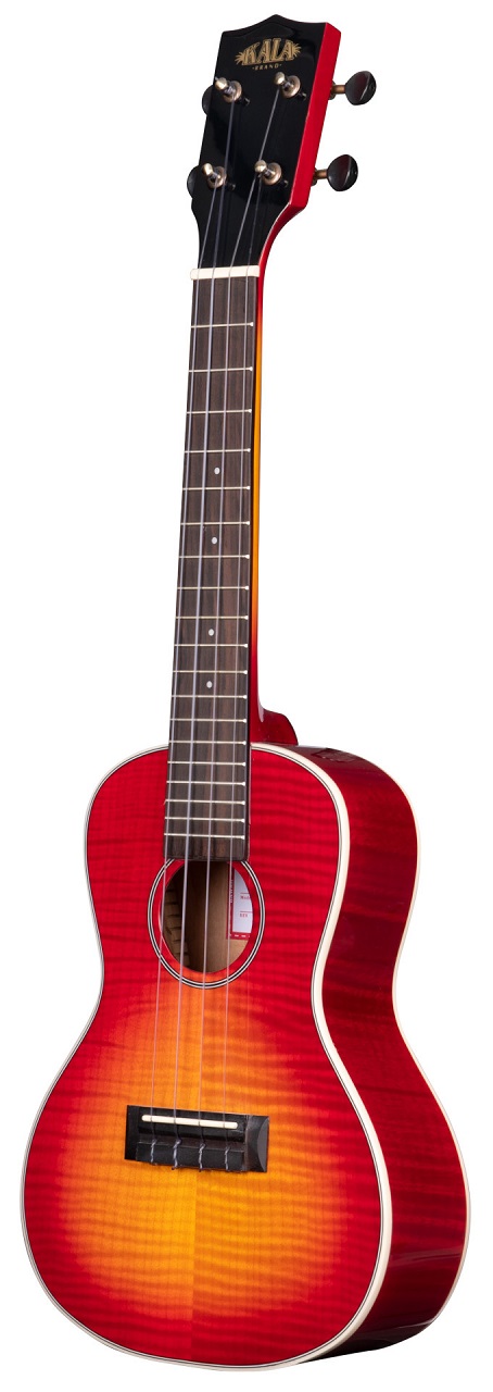 KA-FMCB-C - Gloss Flame Maple Cherry Burst Concert Ukulele