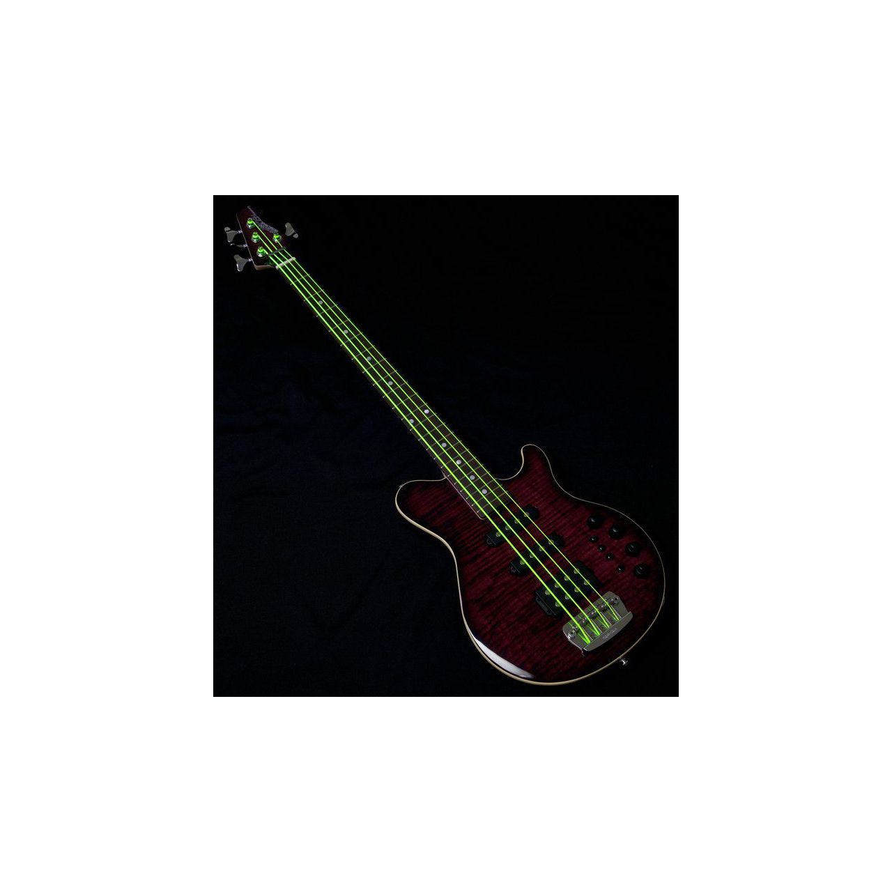 Hi-Def Neon Bass-Saitensatz Green 045-125