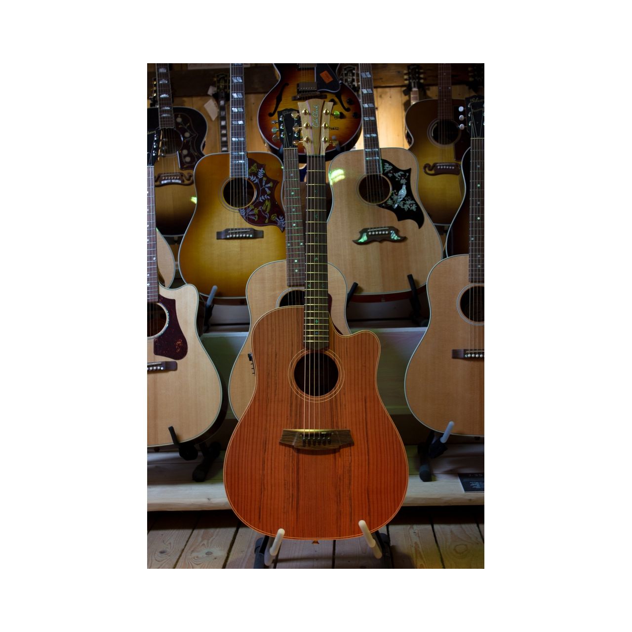 Fat Lady FL2EC-RDBL - Westerngitarre mit Pickup