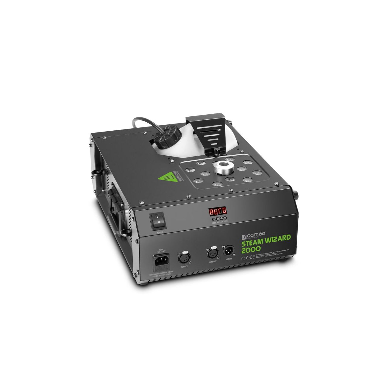 Cameo STEAM WIZARD 2000 - Nebelmaschine mit RGBA-LEDs für farbige Nebeleffekte