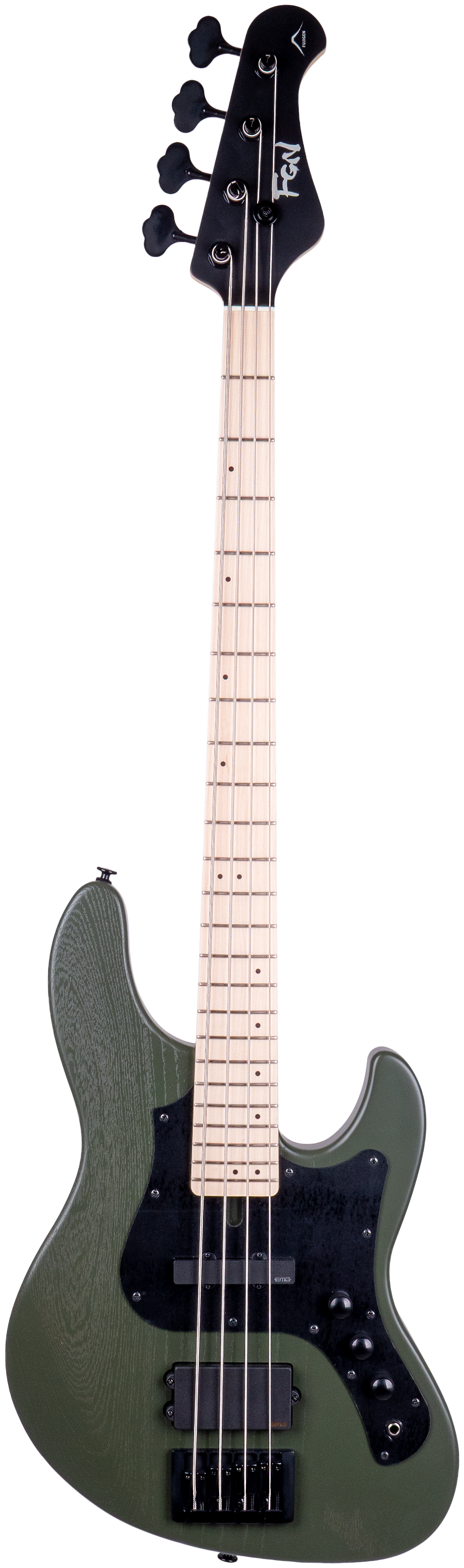 J-Standard Mighty Jazz DE Open Pore Olive Green E-Bass
