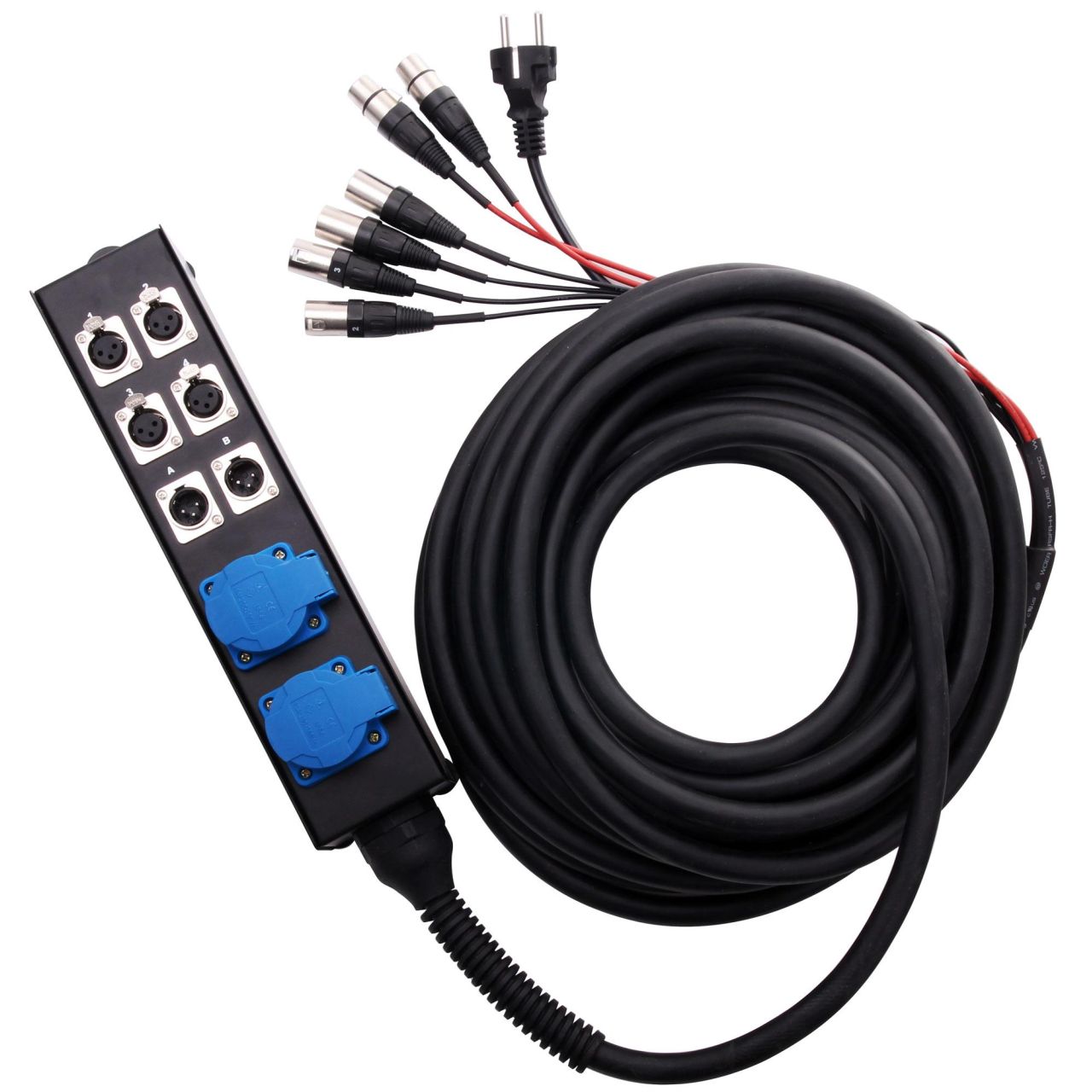 Stage Multicore SMC-15 4/2/2 XLR/AC 15m 4xSend, 2xReturn, 2x230V/AC auf Stagebox