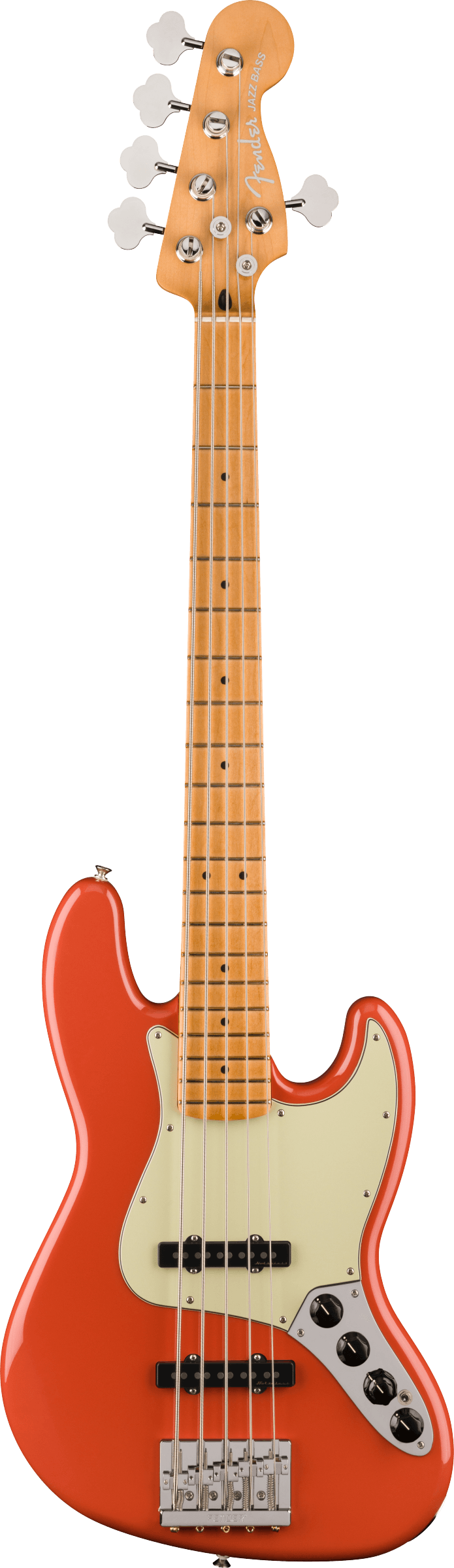 Player Plus Jazz Bass® V, Maple Fingerboard, Fiesta Red