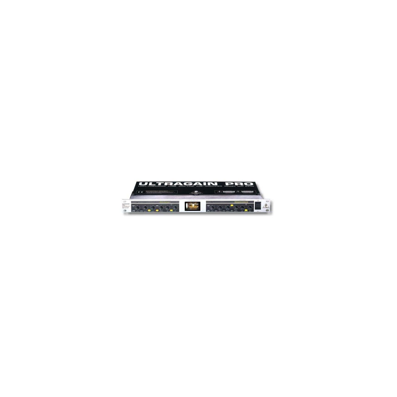 MIC2200 ULTRAGAIN PRO 2-Kanal Mikrofon-/Line-Vorverstärker/Line Driver/DI-Box mit Vakuum-Röhre 