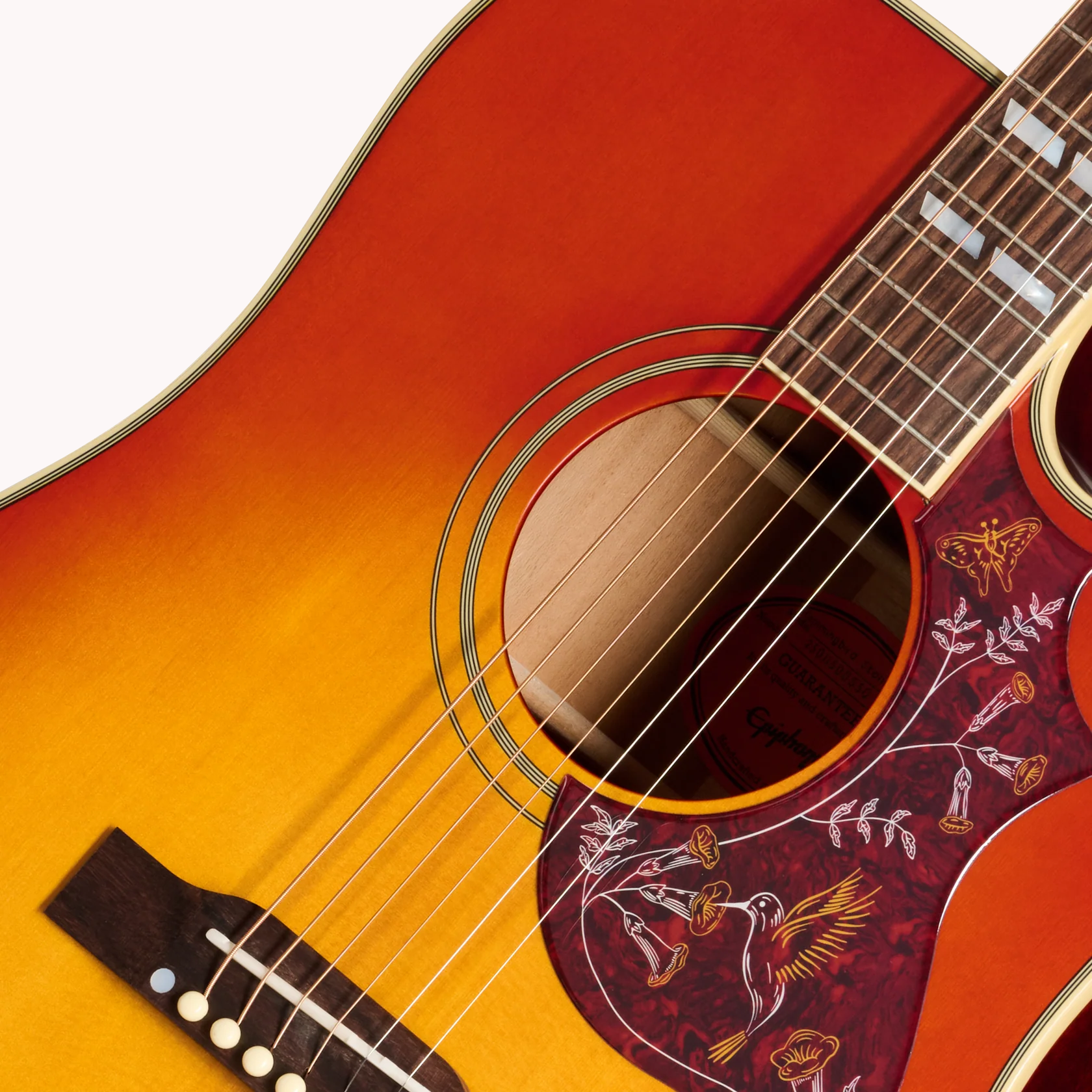 Hummingbird Standard EC Cherry Sunburst Westerngitarre