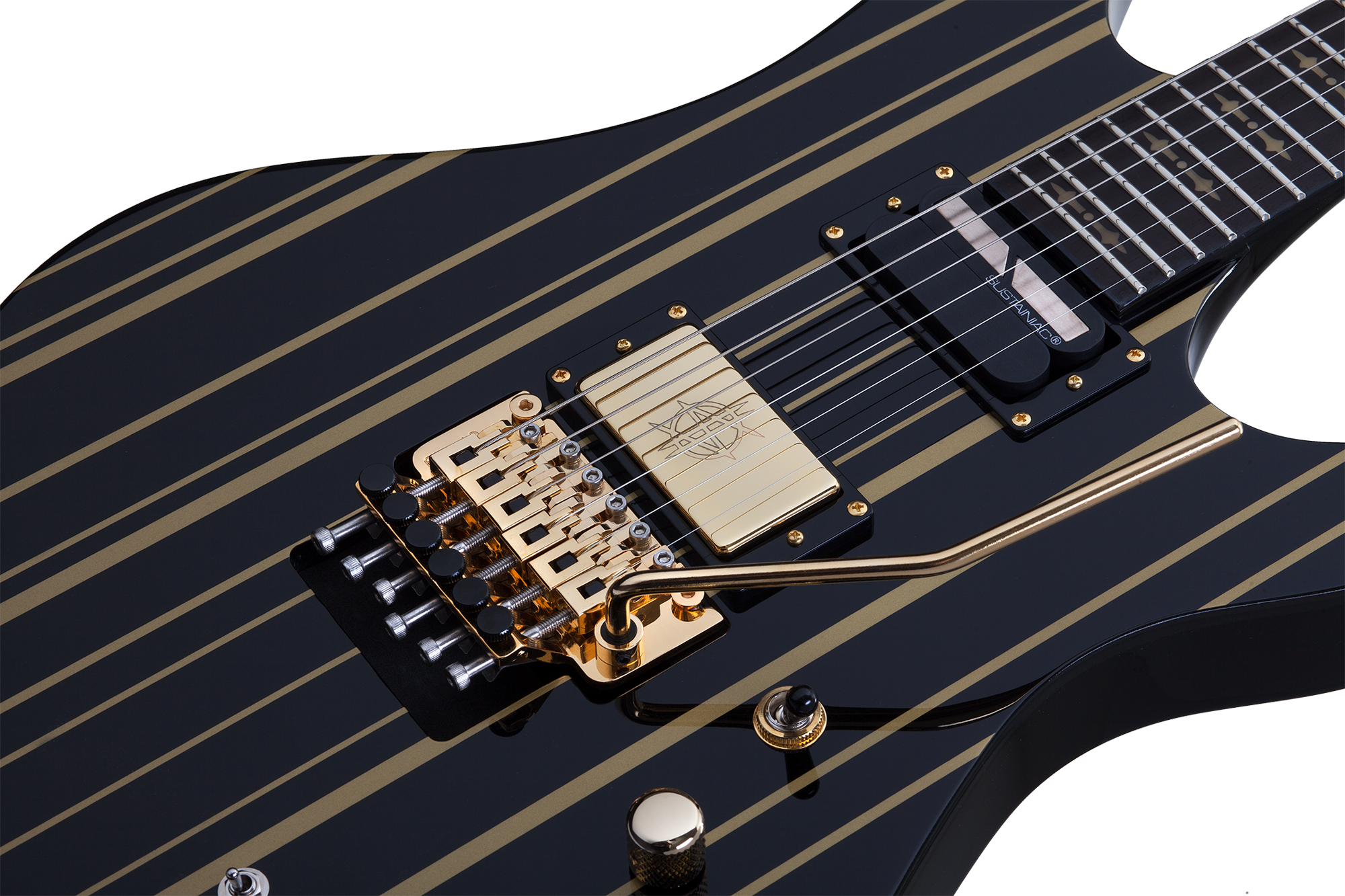 Synyster Gates Custom S Black/Gold Stripes