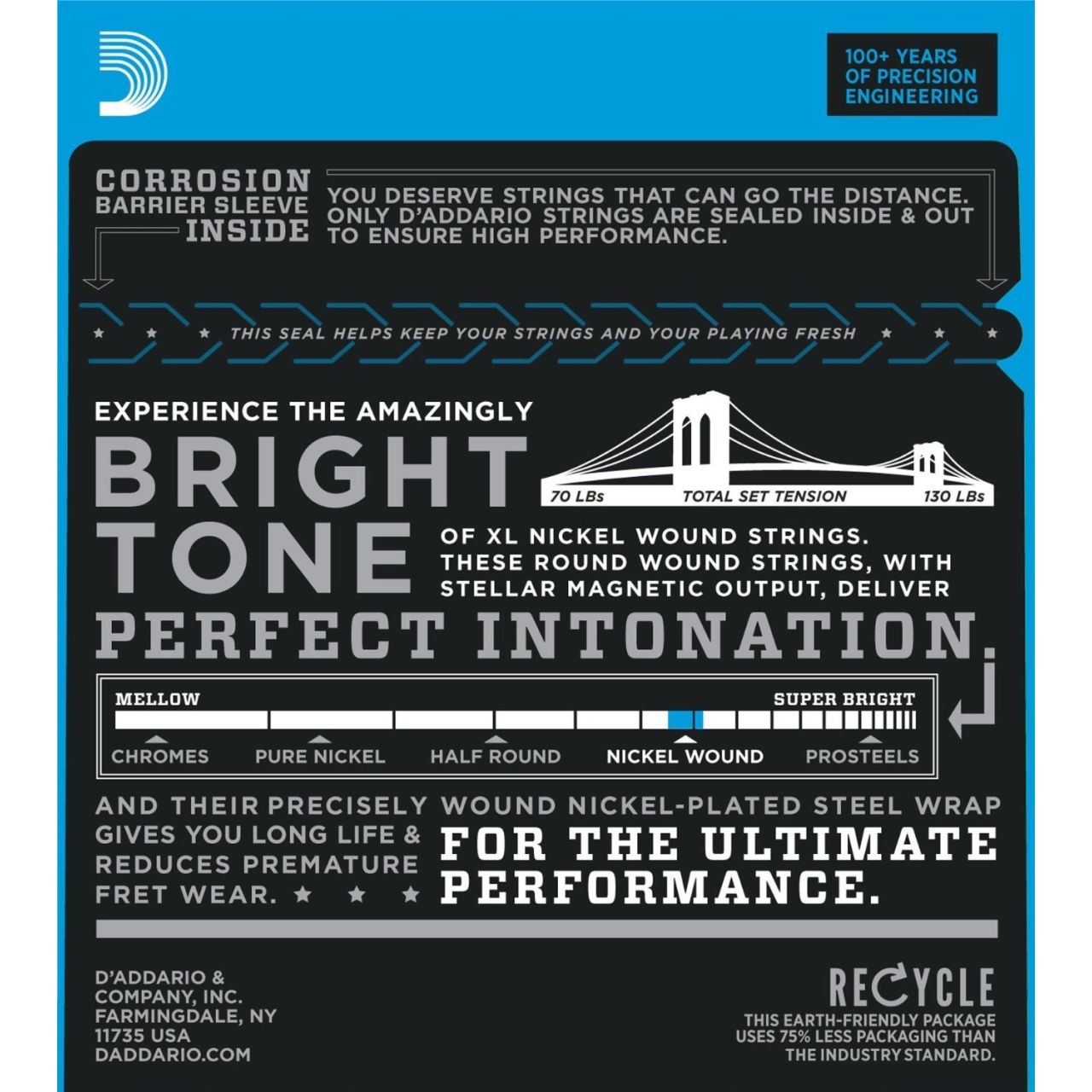 EXL-115W Satz 011"- 049" - Blues/Jazz/Rock