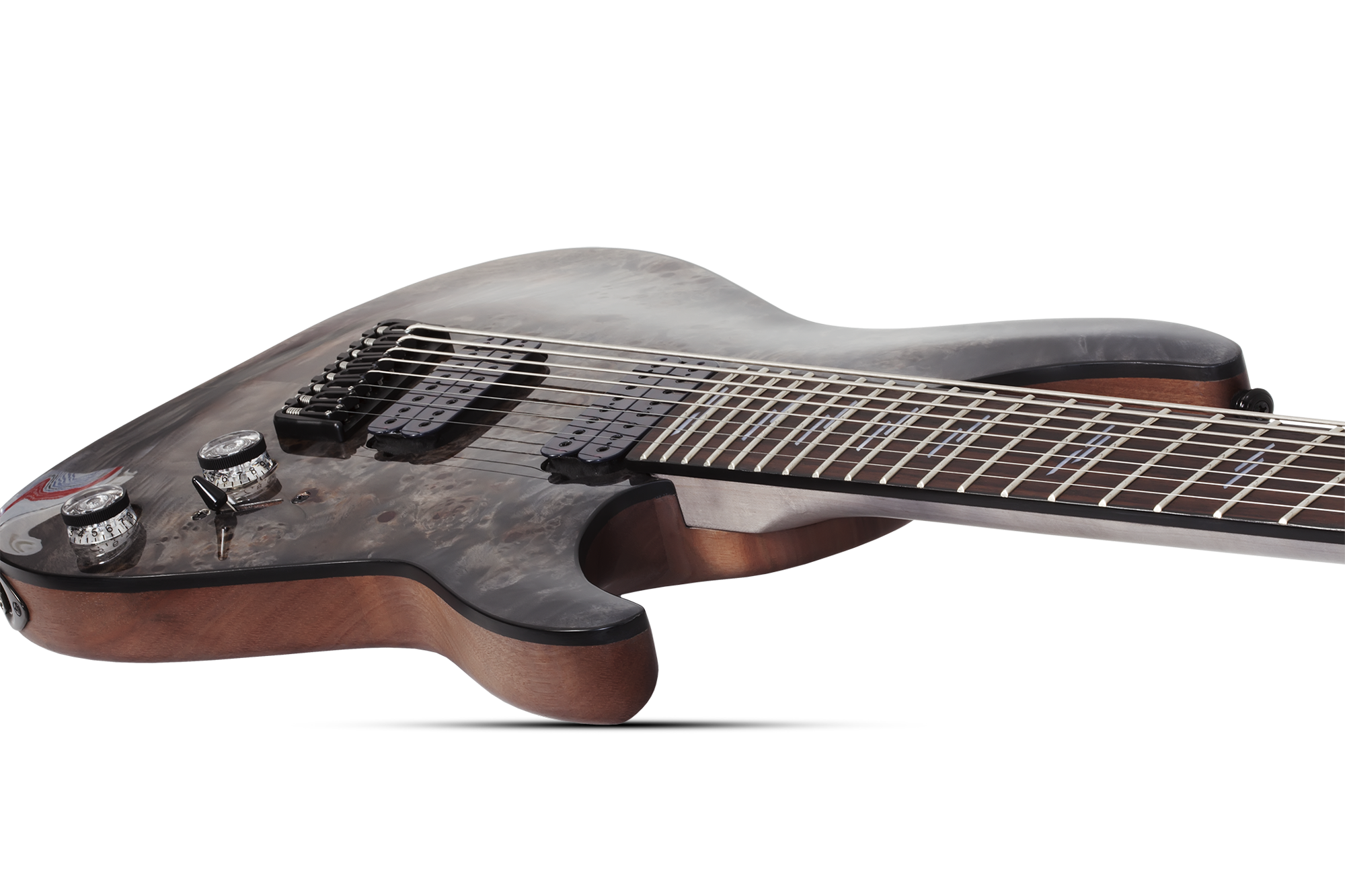 Omen Elite 8 MultiScale Charcoal E-Gitarre