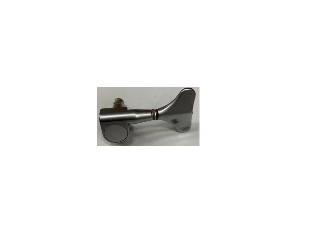 Warwick Logo Bass GB7 - anderer Schaft - Links Satin Chrome (1 Stück)