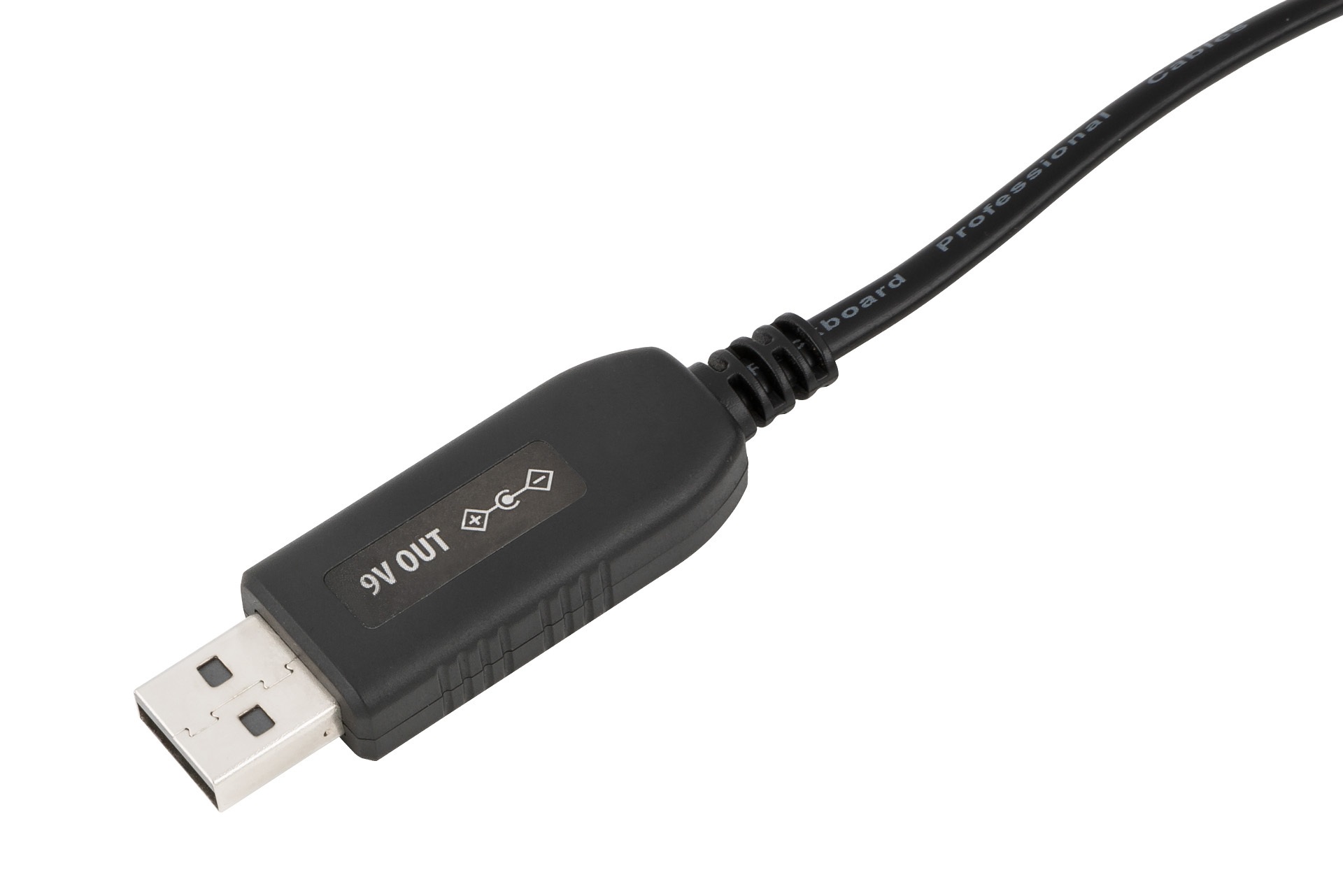 Intelligent USB-A 5V to 9V Voltage Converter, 30 cm