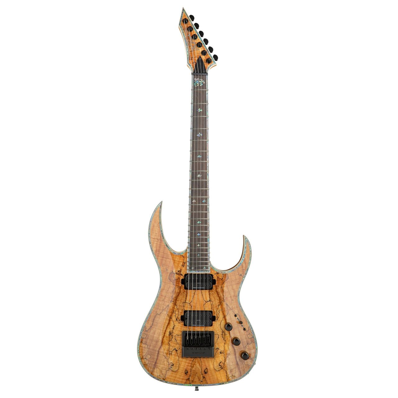 Shredzilla Prophecy Archtop with Evertune Bridge - Spalted Maple Top, Natural Transparent Shredzilla Prophecy Archtop with Evertune Bridge - Spalted Maple Top, Natural Transparent