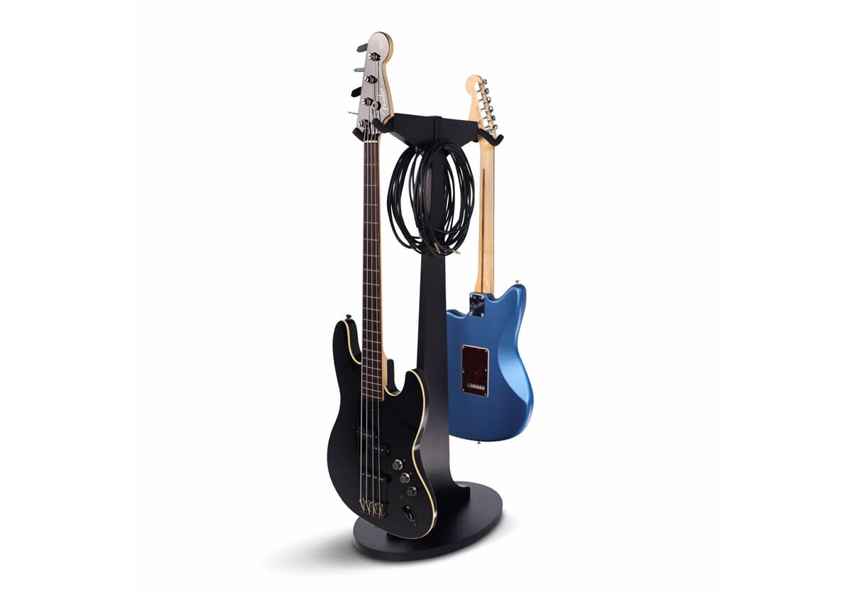 Dual Hanging Guitar Stand Black