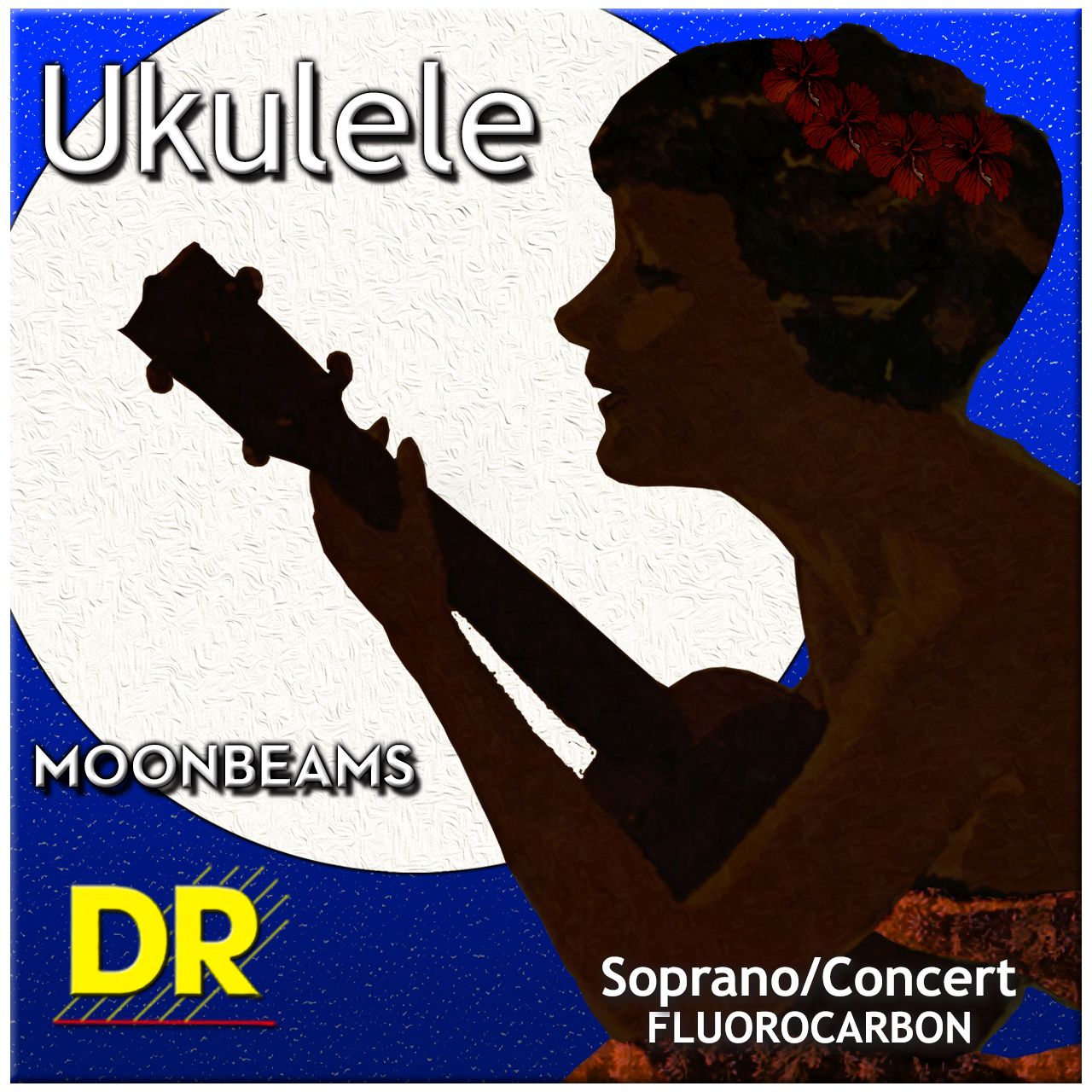 DR MOONBEAMS Ukulele String Set - Sopran & Concert, High-G