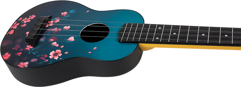 TUSL32 Sakura Concert Scale Soprano Travel Ukulele