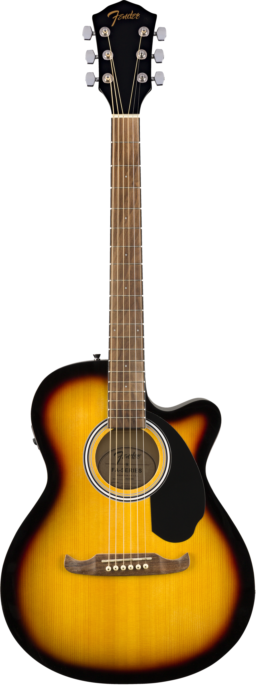 FA-135CE Concert Walnut Fingerboard Sunburst