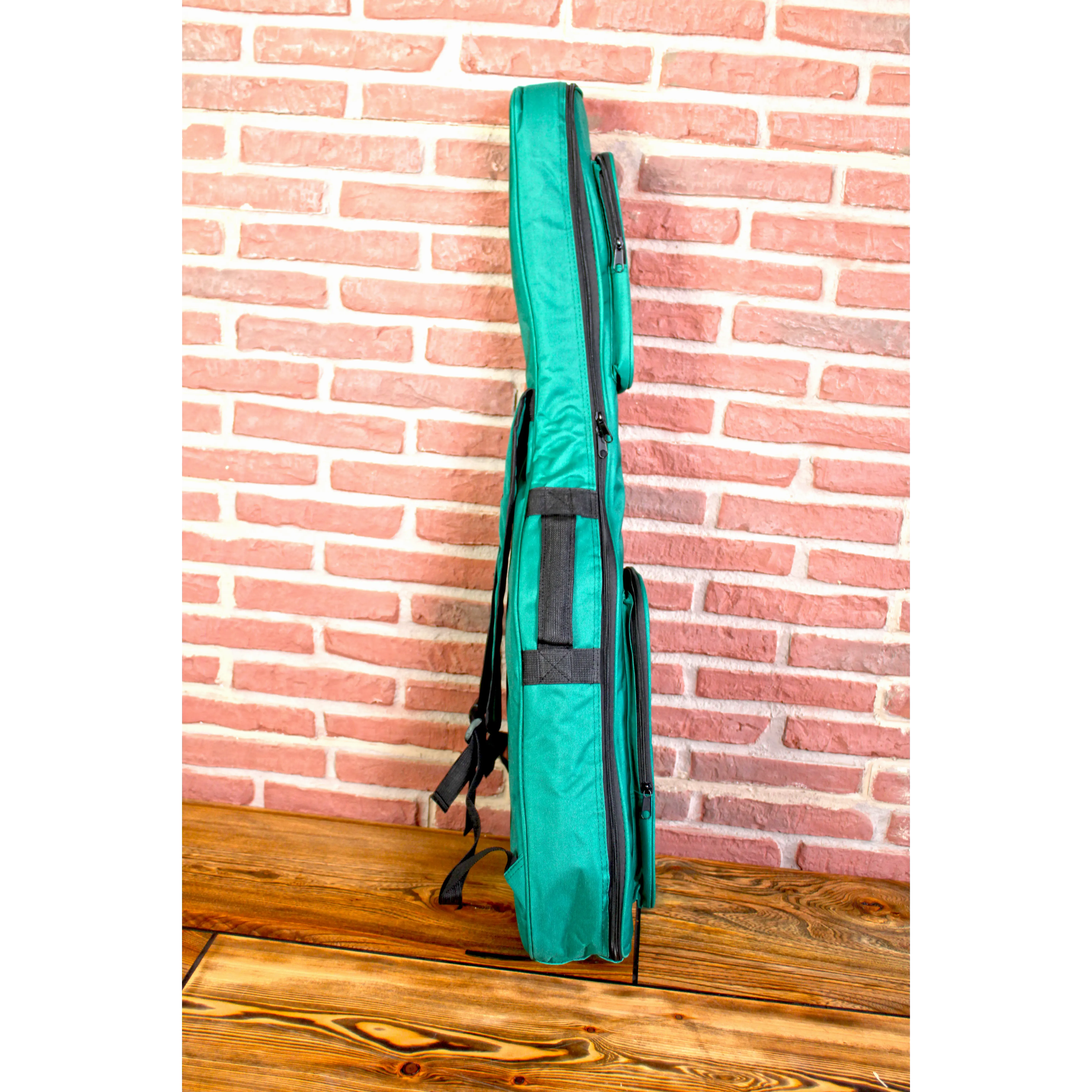 Gigbag Konzertgitarre 4/4 Grün Seitenansicht links