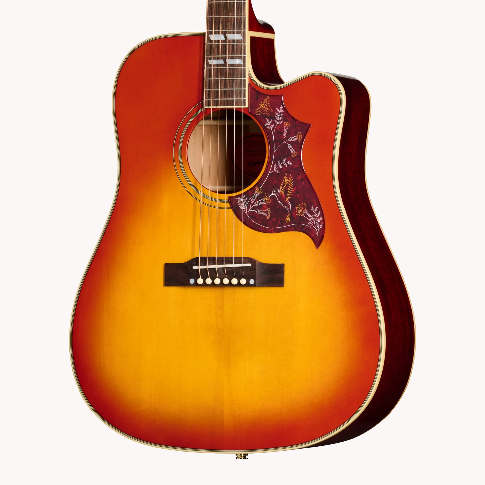Hummingbird Standard EC Cherry Sunburst Westerngitarre