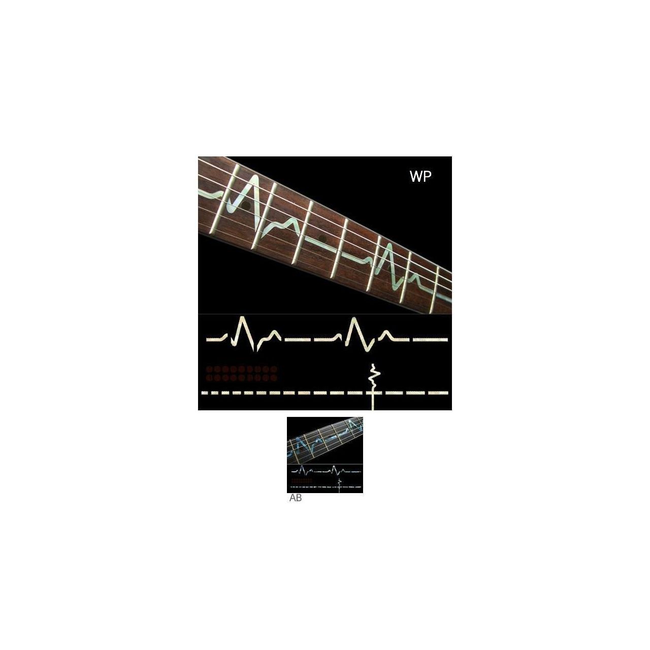 Inlay Stickers, Fret Mark-EKG Line
