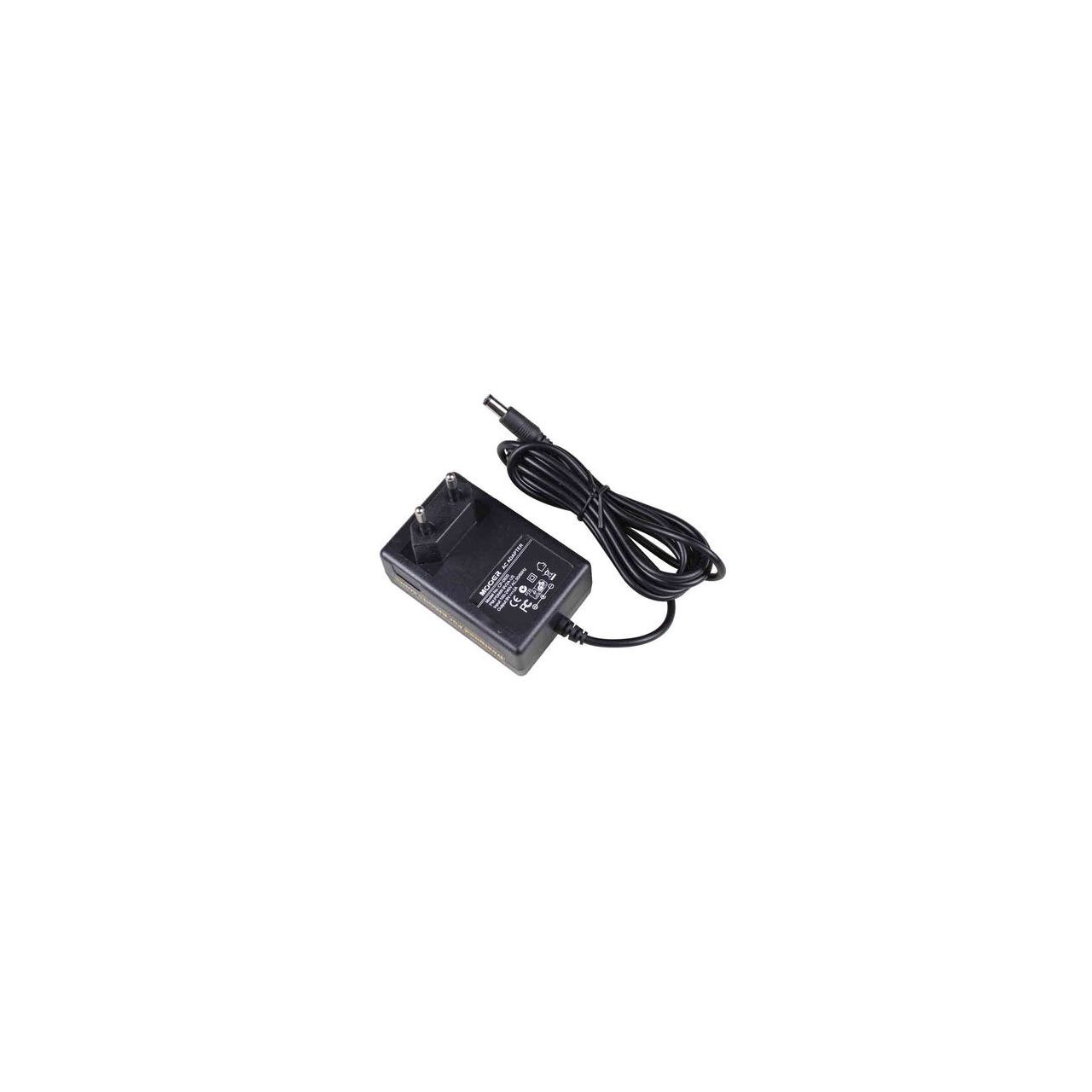 Wall Adapter Power Supply, 9V DC, 2A, Euro plug, (-) center
