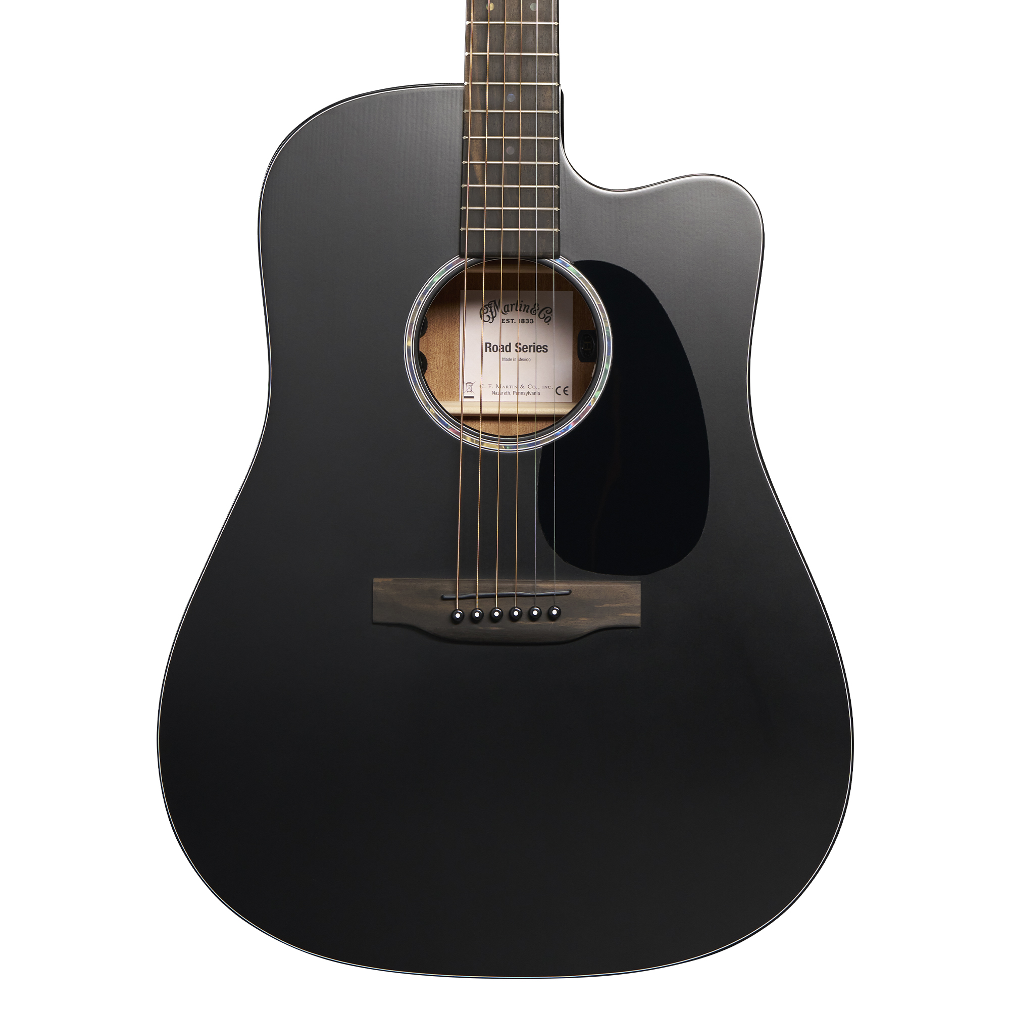 DC-10E Modern Black Satin Spruce/Sapele Westerngitarre