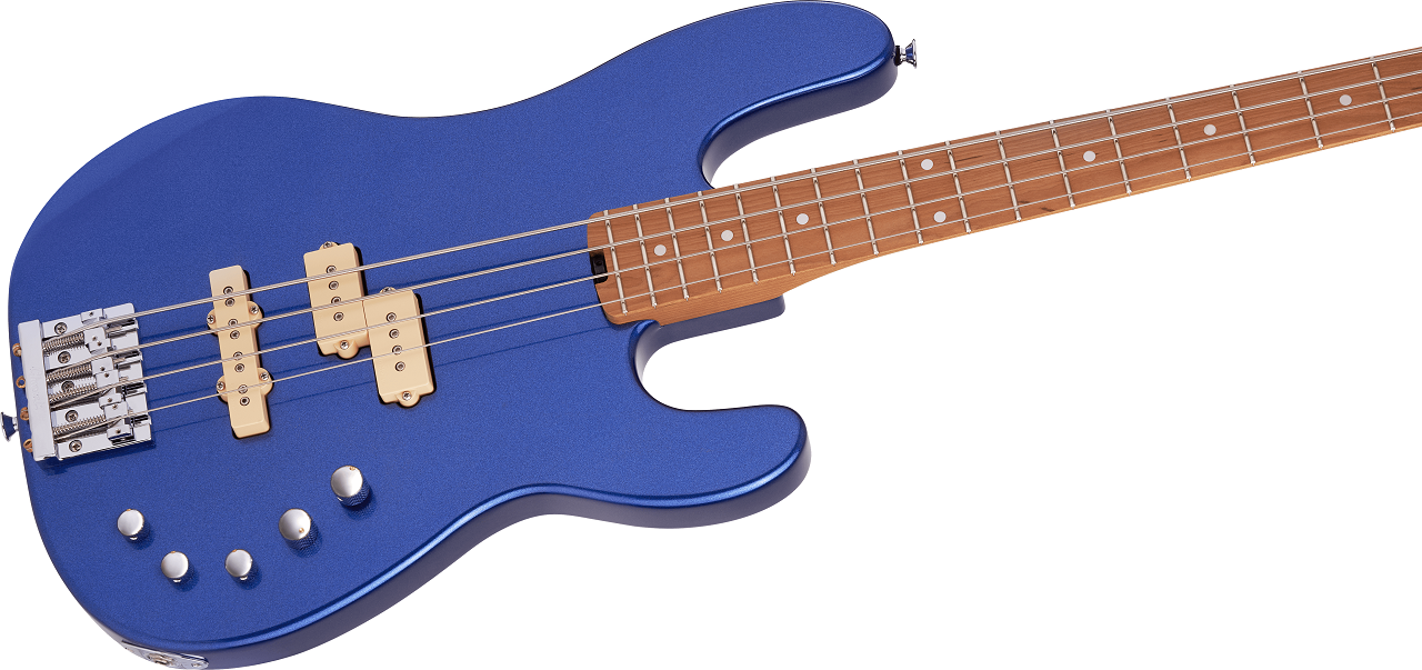Pro-Mod San Dimas® Bass PJ IV, Caramelized Maple Fingerboard, Mystic Blue