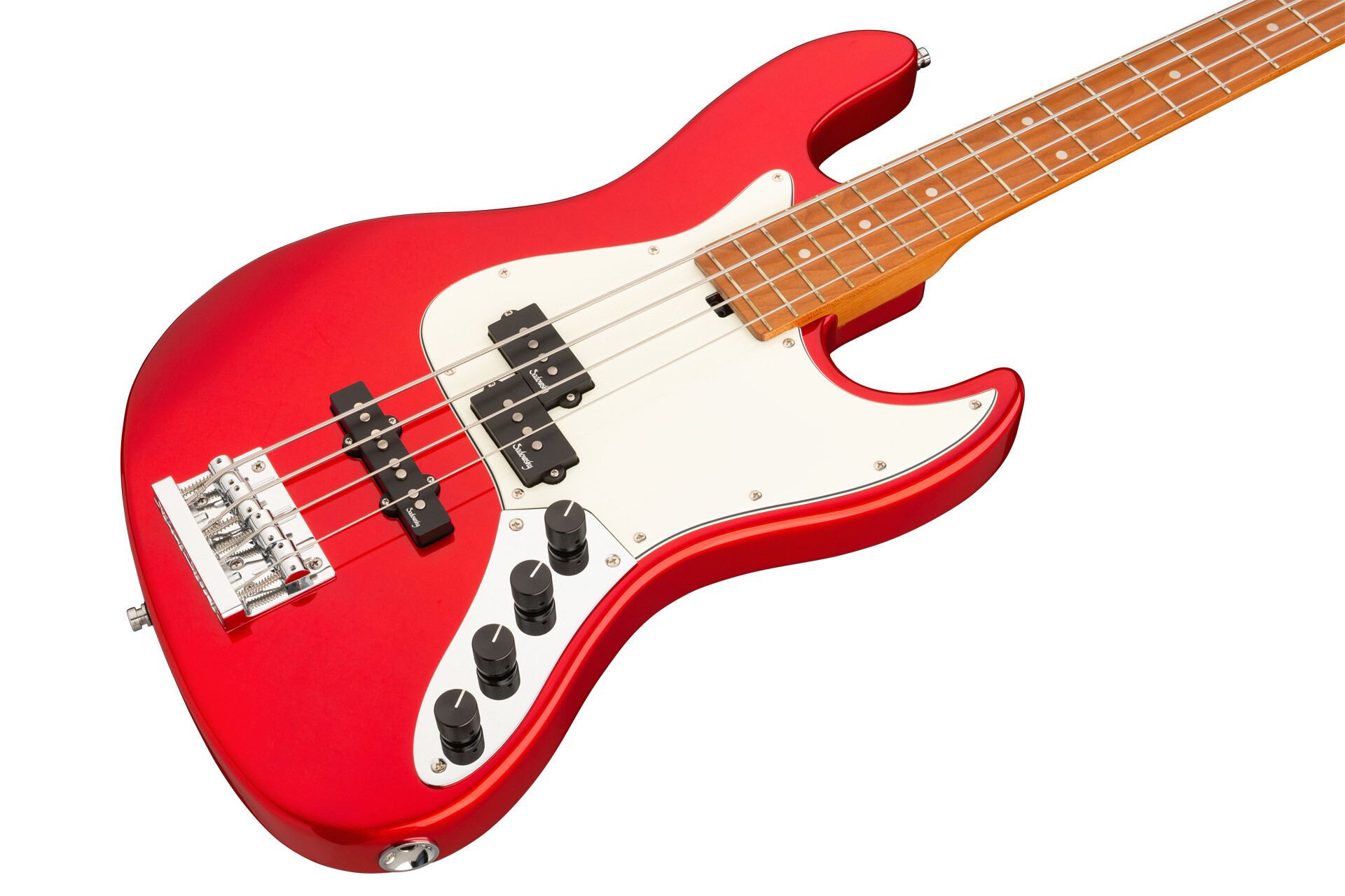 MetroExpress 21-Fret Hybrid P/J Bass Candy Apple Red (B-Stock)