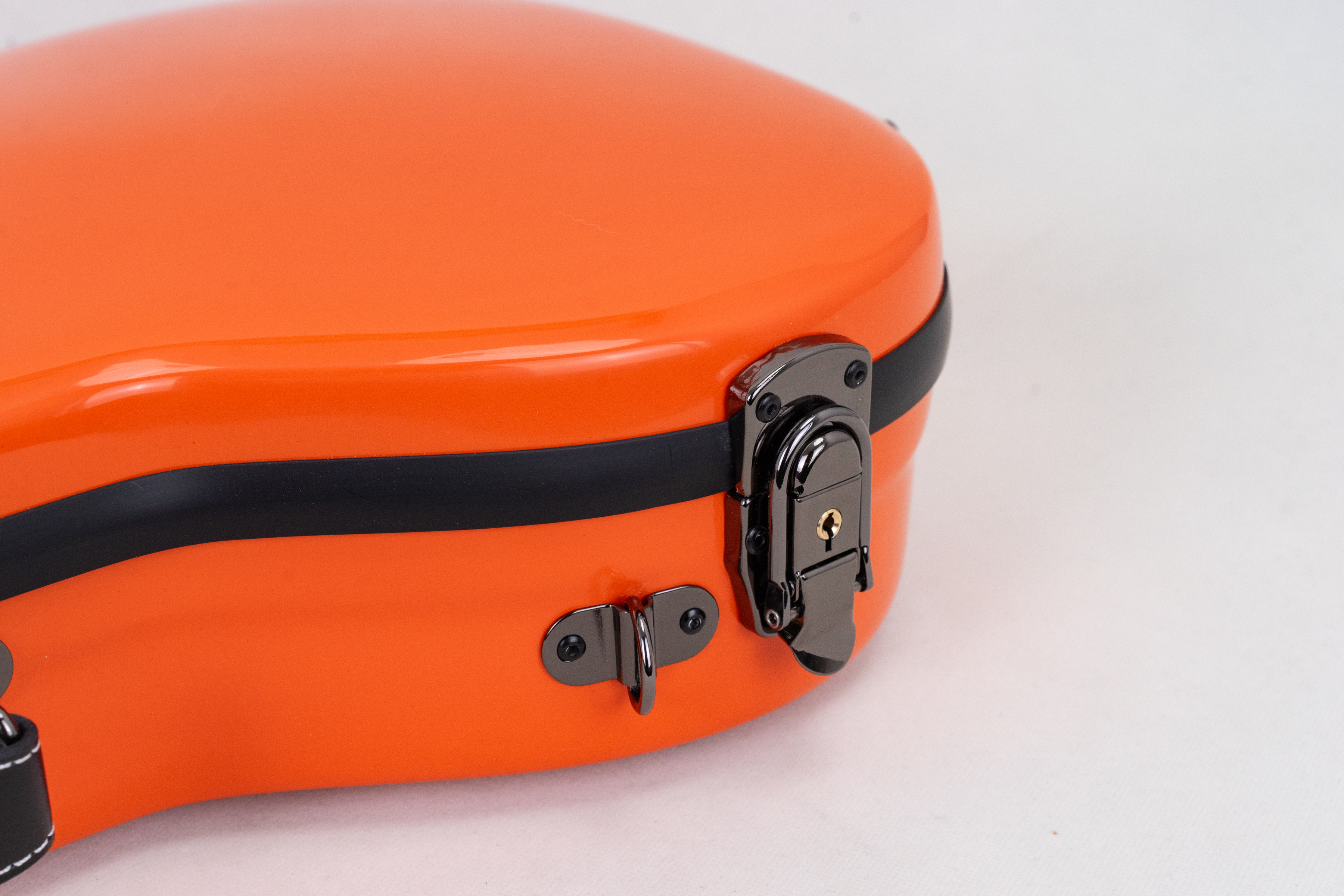Premium Fiberglas Baritone Ukulele-Koffer Orange