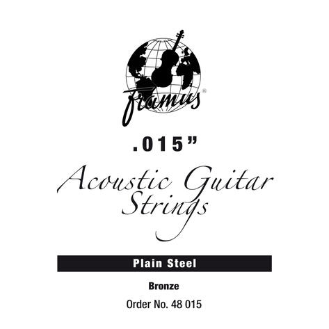 Bronze - Acoustic Guitar Single String, .015, plain