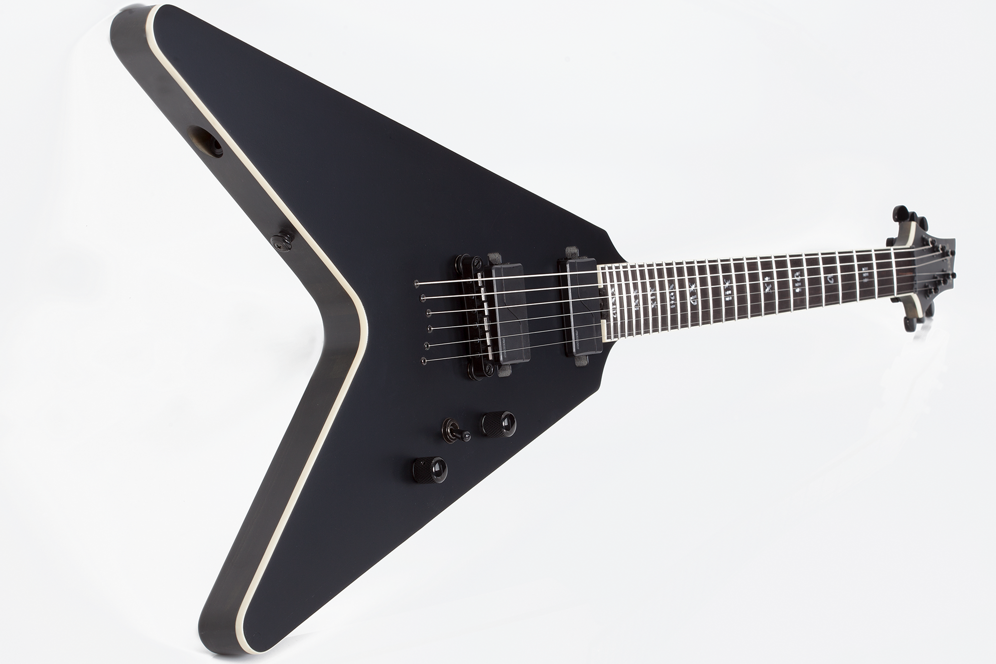 SLS Elite V-1 Evil Twin Satin Black E-Gitarre