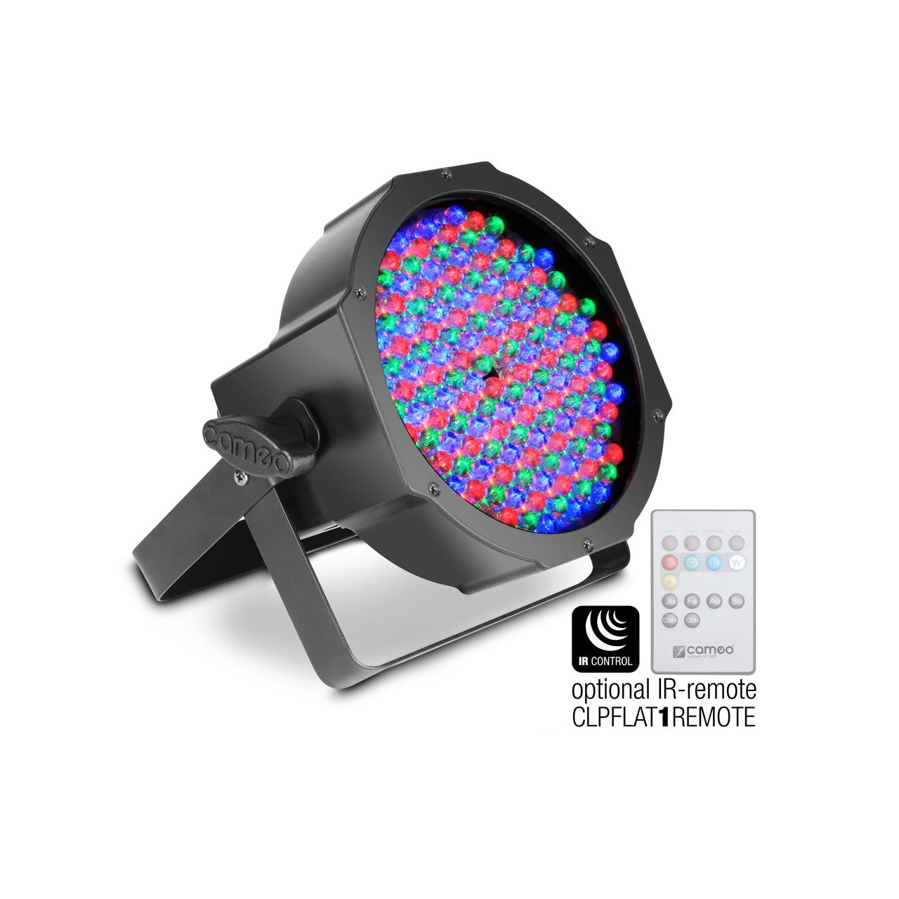 Cameo FLAT PAR RGB 10 IR - 144 x 10 mm FLAT LED RGB PAR Scheinwerfer Spot in schwarzem Gehäuse mi