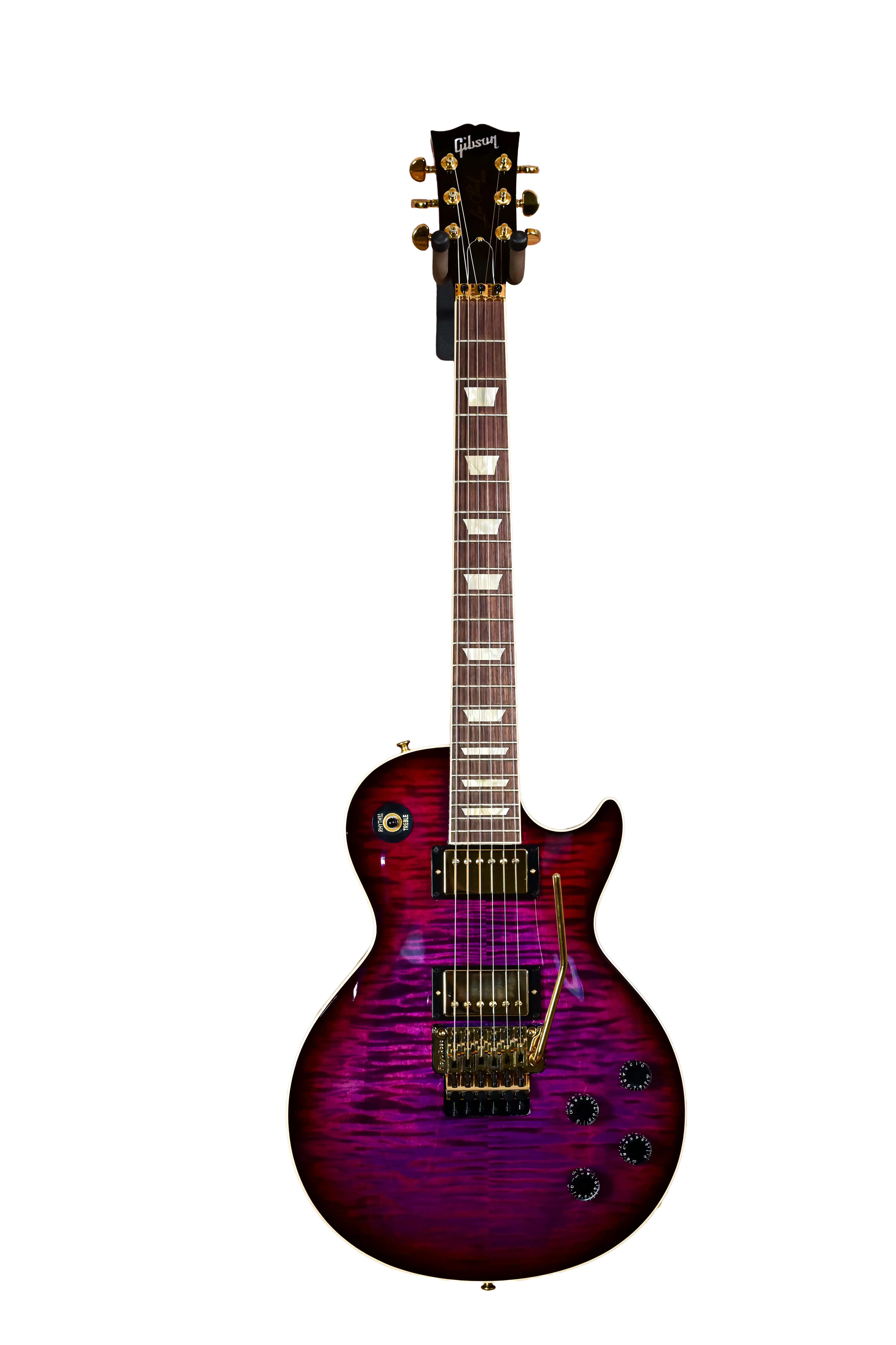 Custom Les Paul Axcess Standard Tri Berry Burst Floyd Rose Gold Hardware