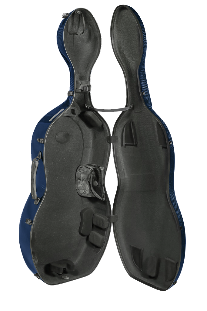 M6 Cello Case Transparent Blue