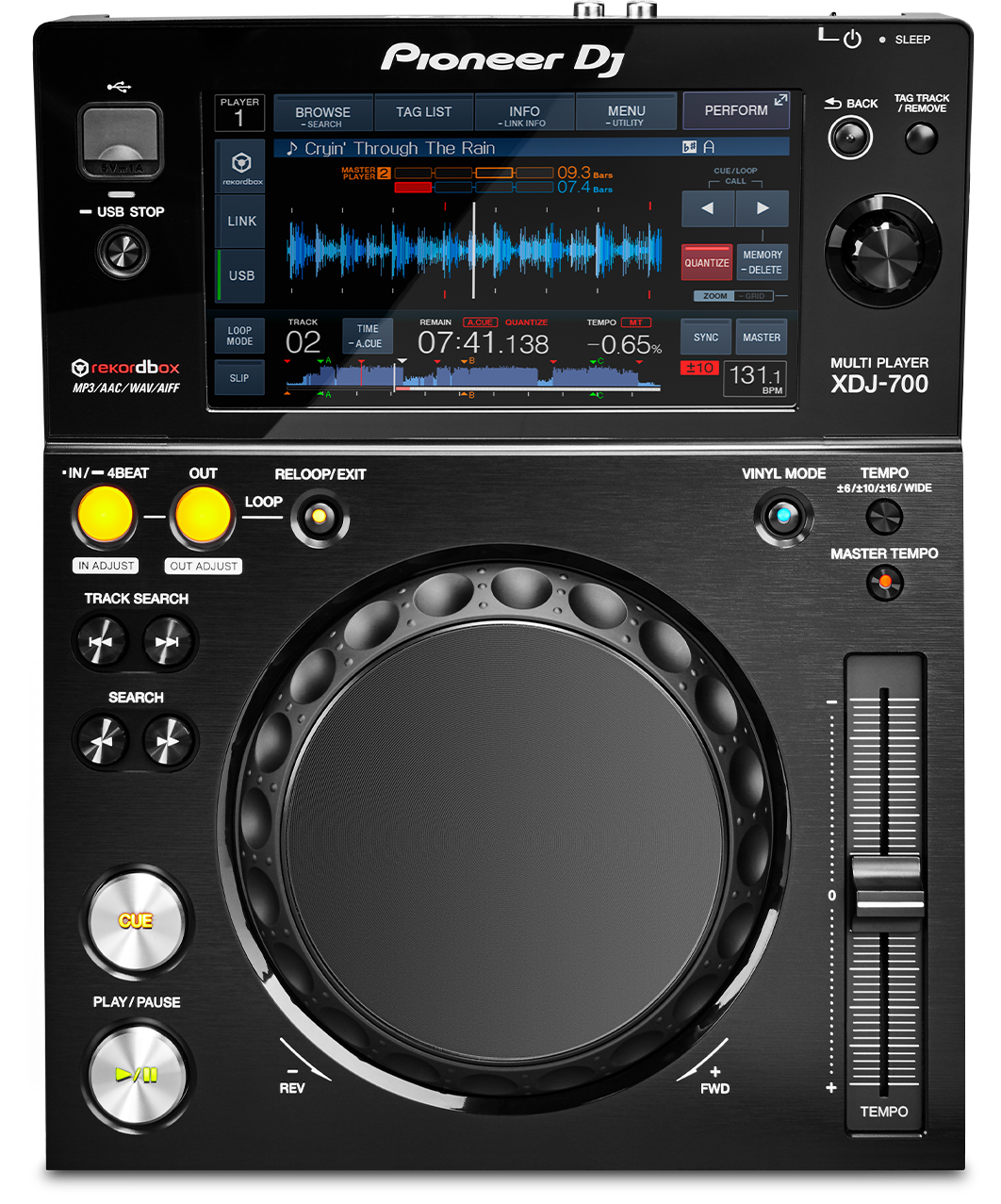 XDJ-700 DJ Multiplayer mit Touchscreen  